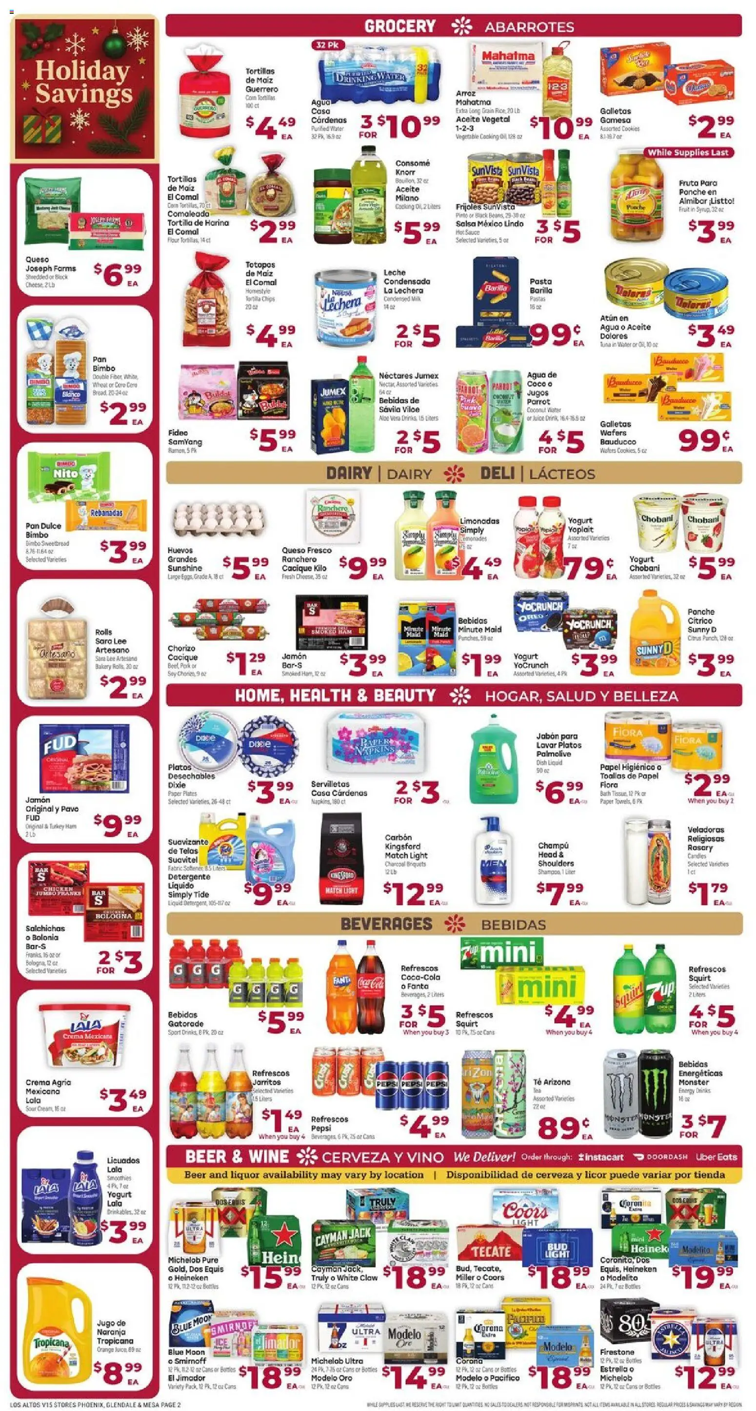 Cardenas Weekly Ad - AZ - valid from 26.12.2025 | Page: 2 | Products: Bath, Milk, Pork, Fabric softener