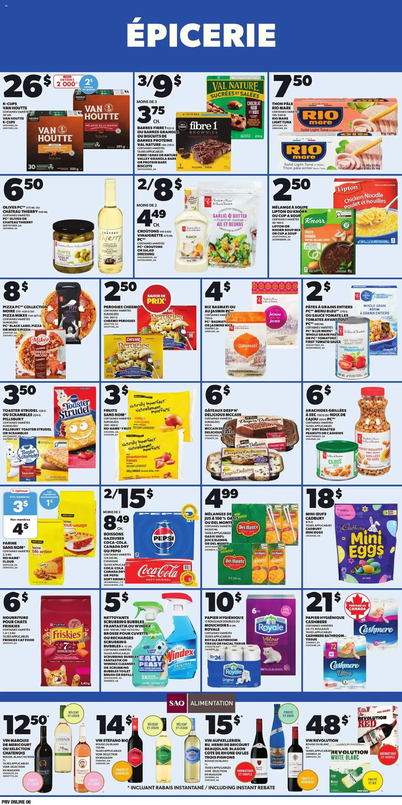 Provigo flyer valid from 26.02.2026 | Page: 6 | Products: Pasta, Salad, Brush, Tomatoes