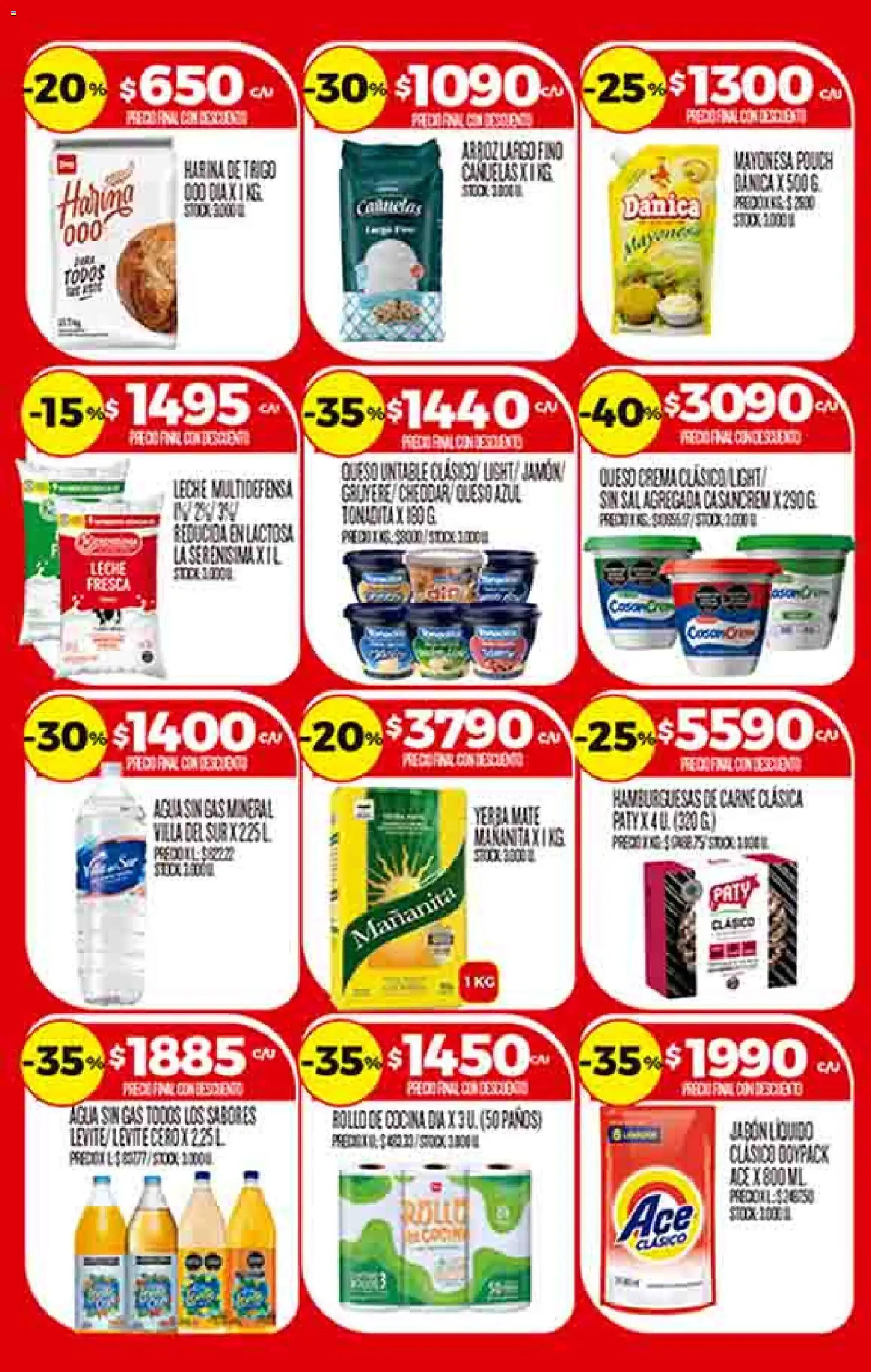 Supermercado DIA Ofertas │ válido desde el 14.01.2026 | Página: 3 | Productos: Harina, Queso crema, Queso, Crema