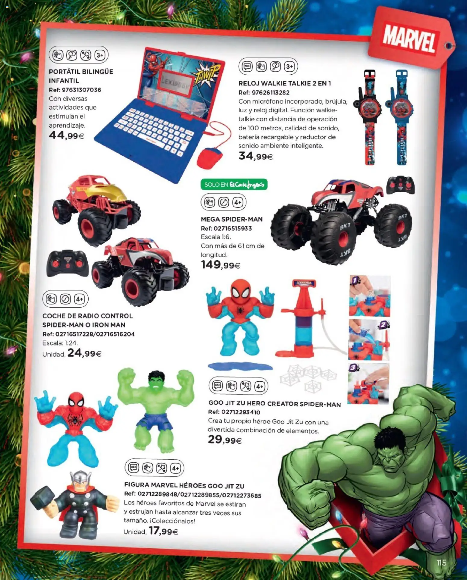 Nuevas ofertas de El Corte Inglés válidas en toda la República Mexicana desde el 27.10.2025. ¡Encuentra las mejores ofertas en El Corte Inglés catálogo Juguetes! | Página: 115 | Productos: Radio, Micrófono, Batería, Reloj