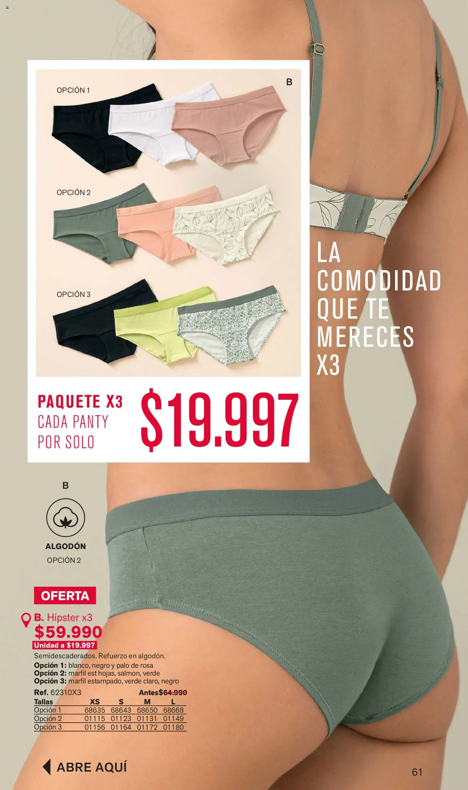 Leonisa revista - valida desde el 01.02.2026 | Página: 61 | Productos: Té, Algodón