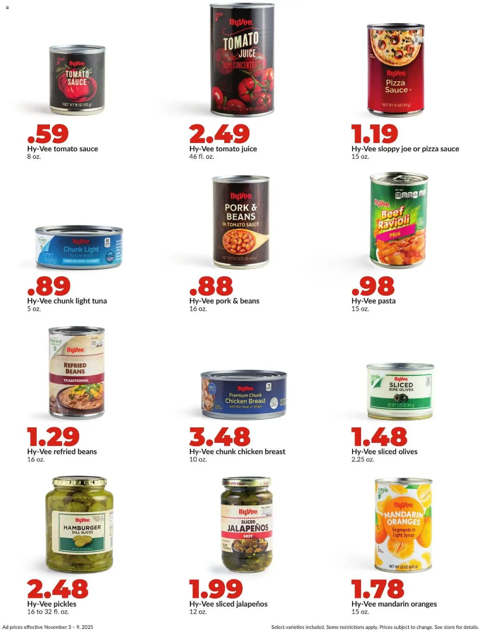 HyVee Weekly Ad - valid from 03.11.2025 | Page: 20 | Products: Beef, Water, Sauce, Dill