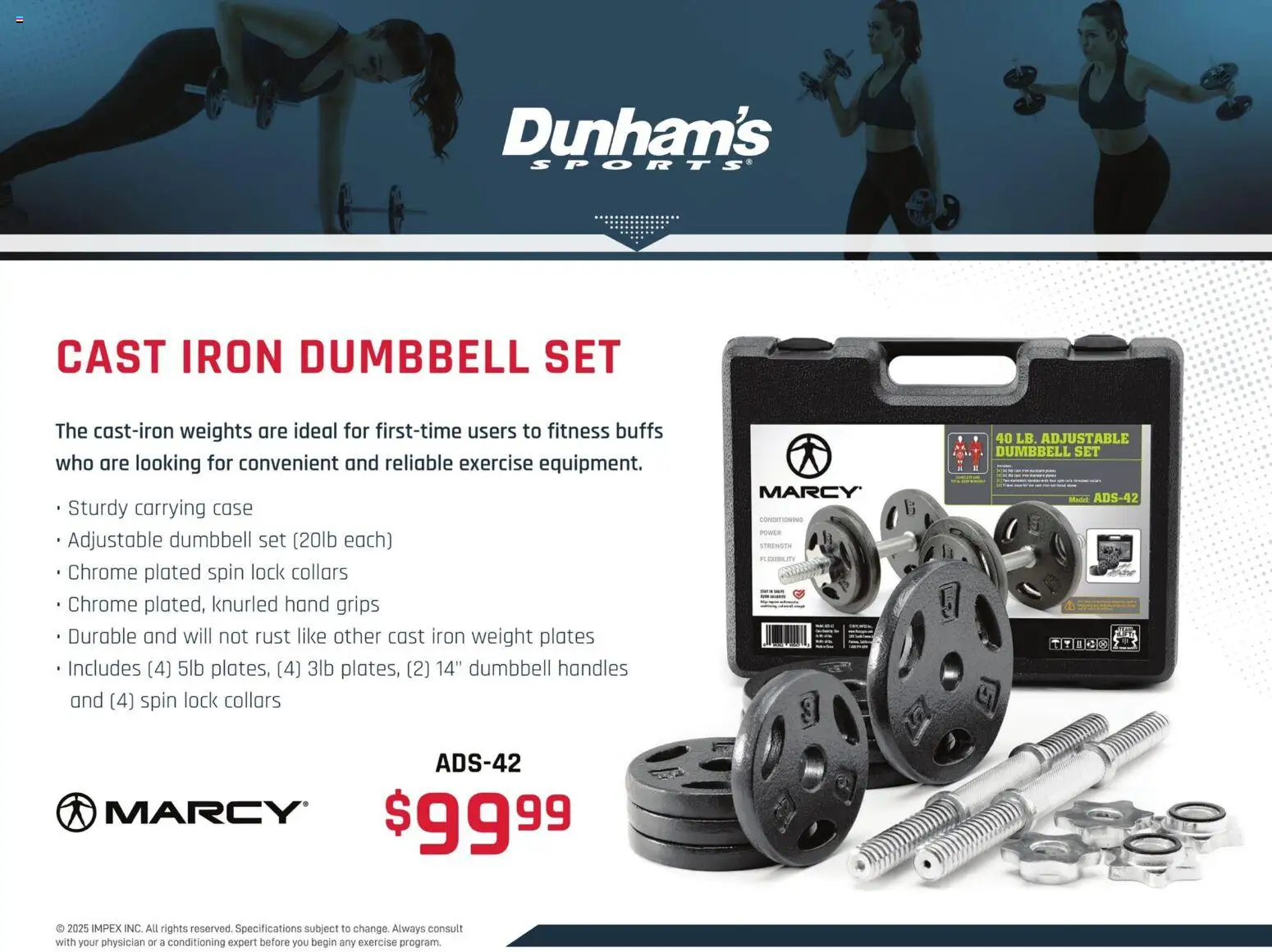 Dunham's Sports Marcy Weight Training Guide - valid from 20.11.2025 | Page: 26 | Products: Case, Weight, Iron