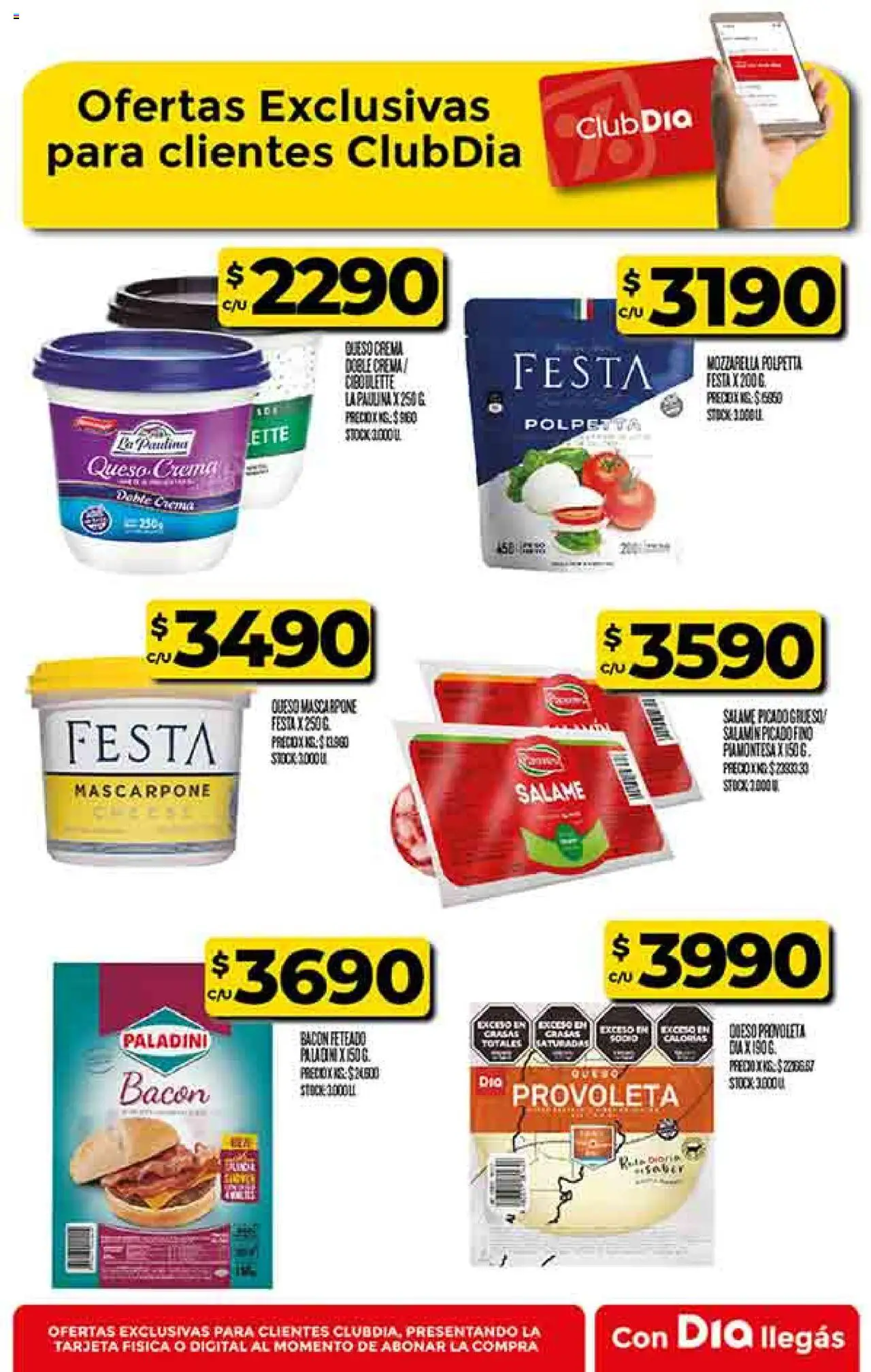 Supermercado DIA Ofertas │ válido desde el 20.08.2025 | Página: 36 | Productos: Queso crema, Queso, Salame, Crema