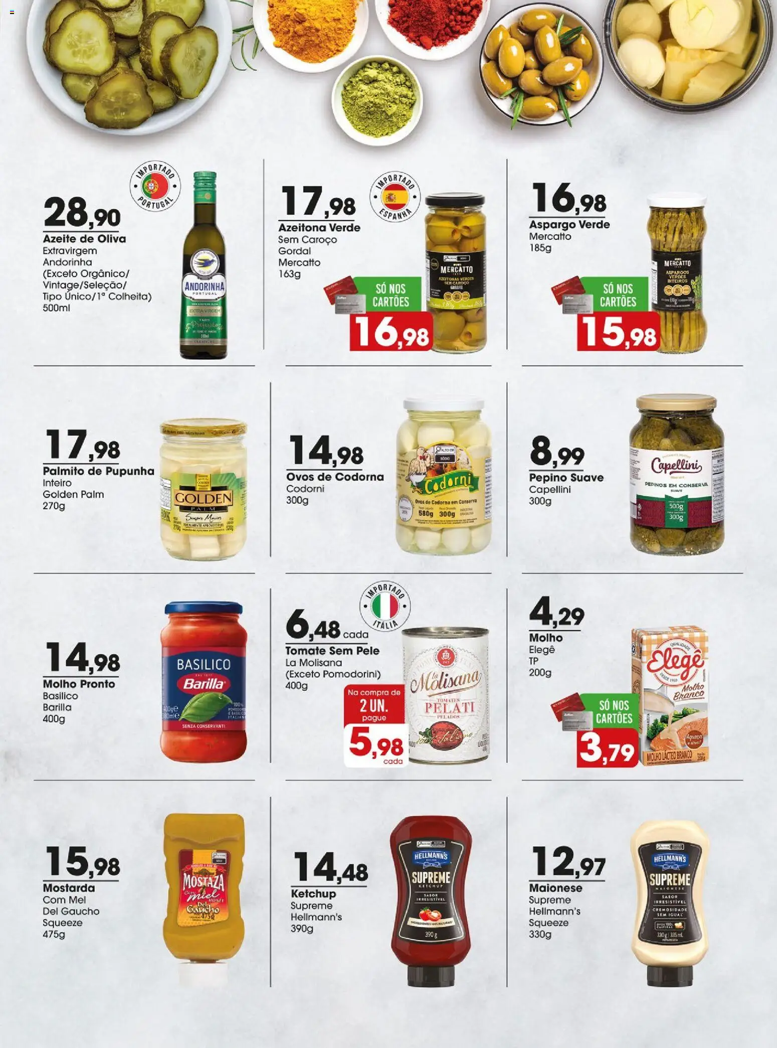 Zaffari Folheto - válido de 03.03.2026 | Página: 3 | Produtos: Palmito, Ketchup, Azeite, Ovos de codorna