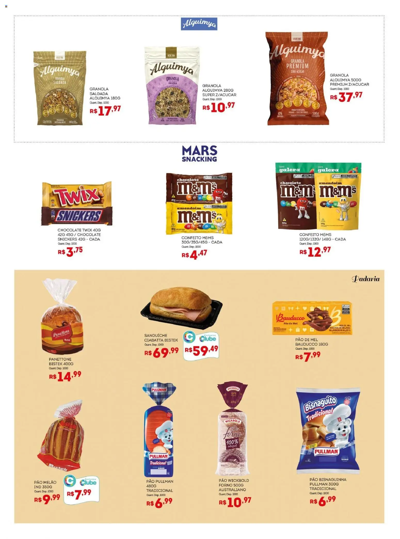 Bistek Supermercados Folheto - válido de 17.12.2025 | Página: 9 | Produtos: Melão, Twix, Panettone, Sanduíche