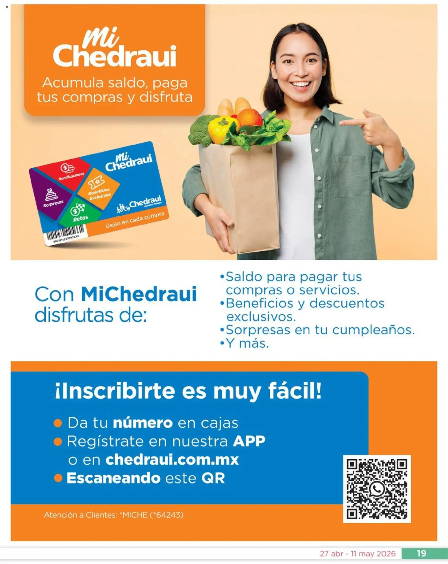 Nuevas ofertas de Chedraui válidas en toda la República Mexicana desde el 27.04.2026. ¡Encuentra las mejores ofertas en Chedraui folleto Día de la Madres! | Página: 19