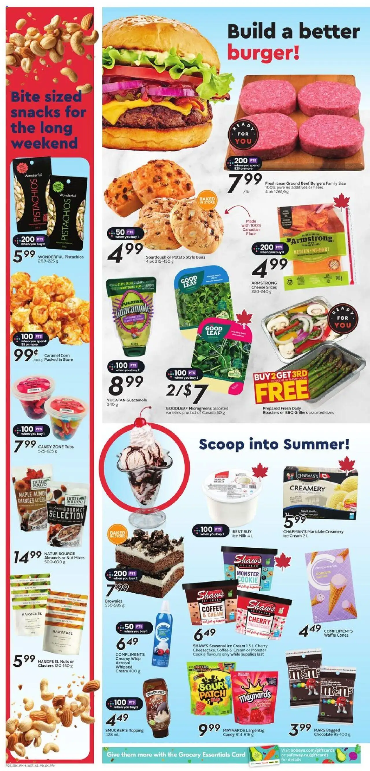 Sobeys flyer valid from 31.07.2025 | Page: 6 | Products: Beef, Cream, Ice cream, Chocolate