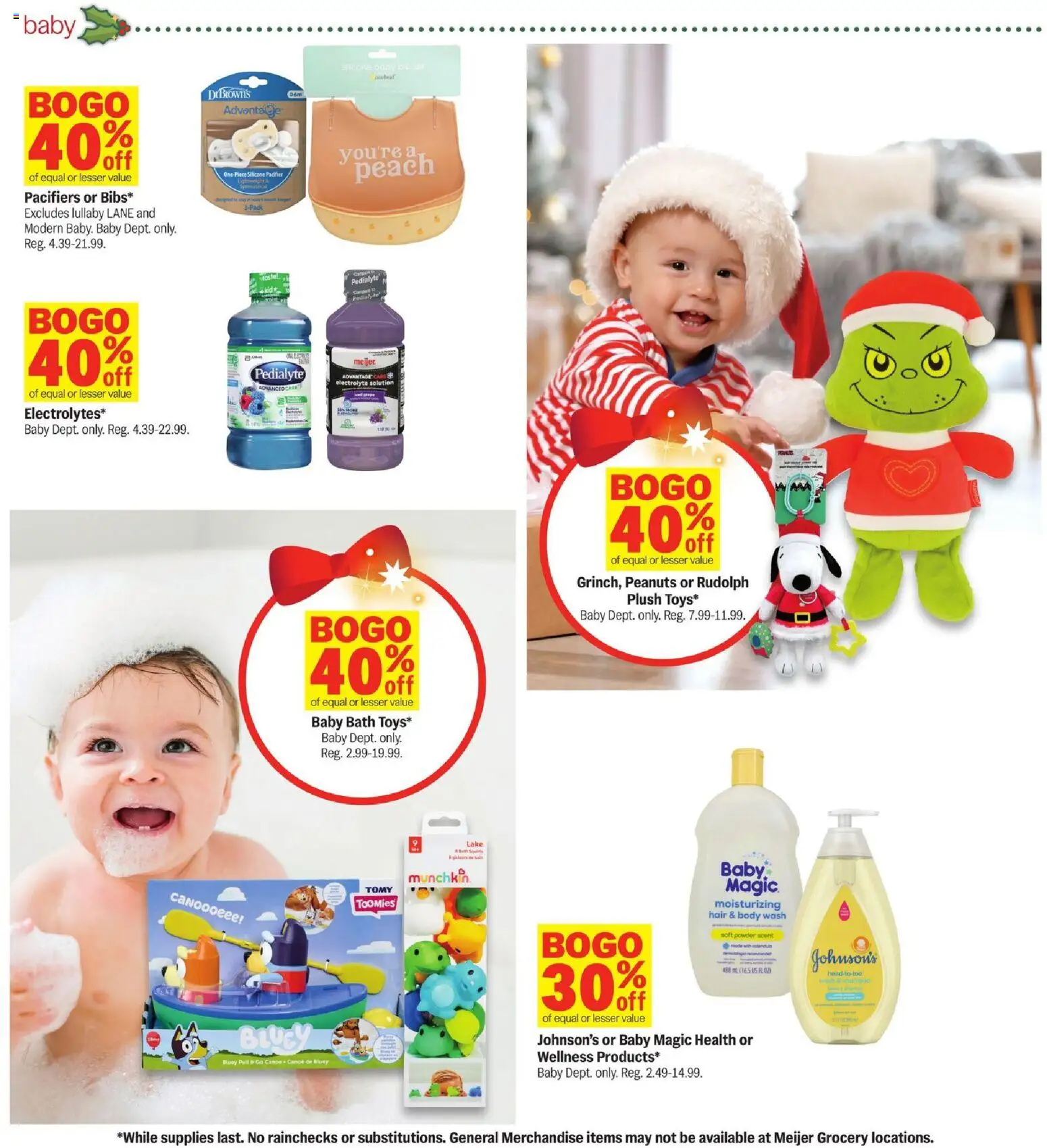 Meijer Weekly Ad - MI - valid from 19.11.2025 | Page: 39 | Products: Bath, Powder, Body Wash, Peach