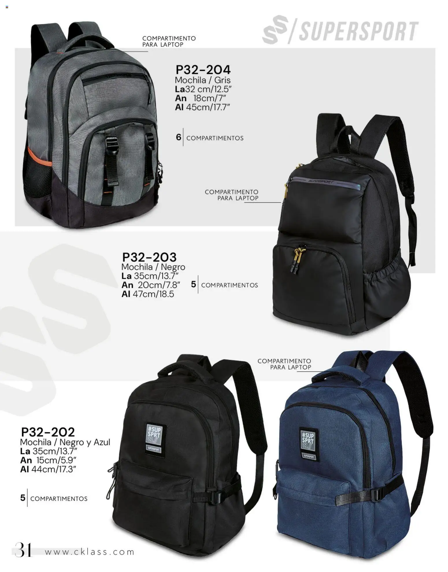 Nuevas ofertas de Cklass válidas en toda la República Mexicana desde el 02.01.2026. ¡Encuentra las mejores ofertas en Cklass catálogo Handbags! | Página: 46 | Productos: Mochila