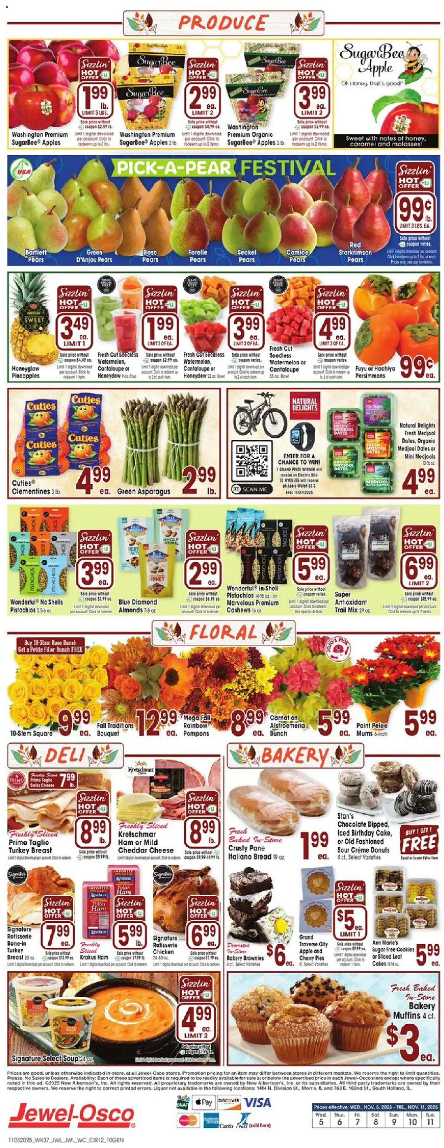 Jewel Osco Weekly Ad - IL - valid from 05.11.2025 | Page: 12 | Products: Cheese, Bread, Chocolate, Apples
