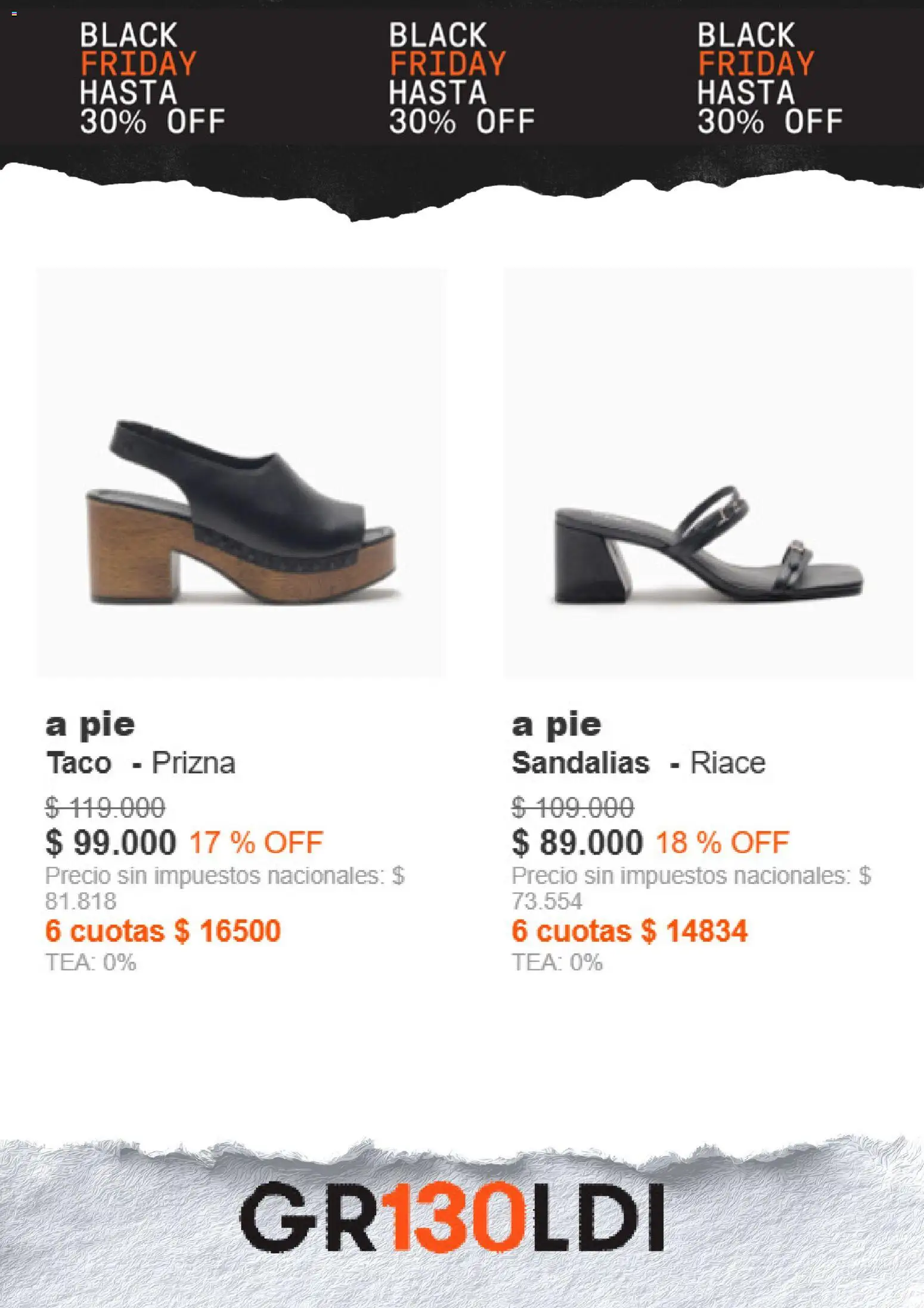 Grimoldi Black Friday │ válido desde el 28.11.2025 | Página: 2 | Productos: Sandalias