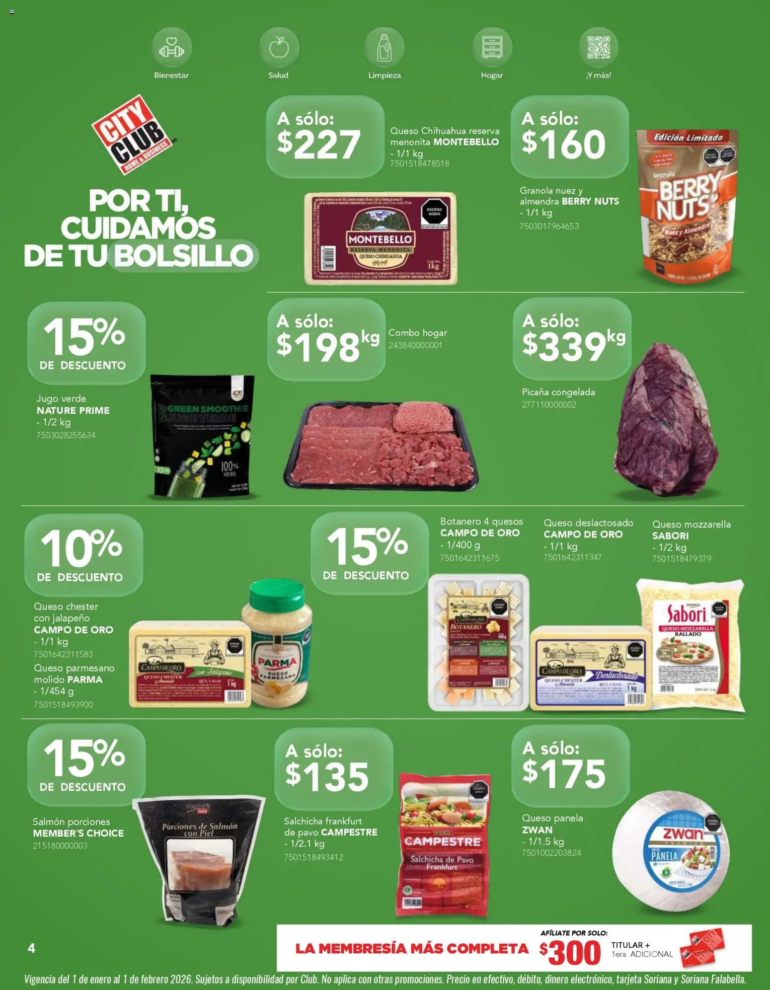 Nuevas ofertas de City Club válidas en toda la República Mexicana desde el 01.01.2026. ¡Encuentra las mejores ofertas en City Club catálogo! | Página: 4