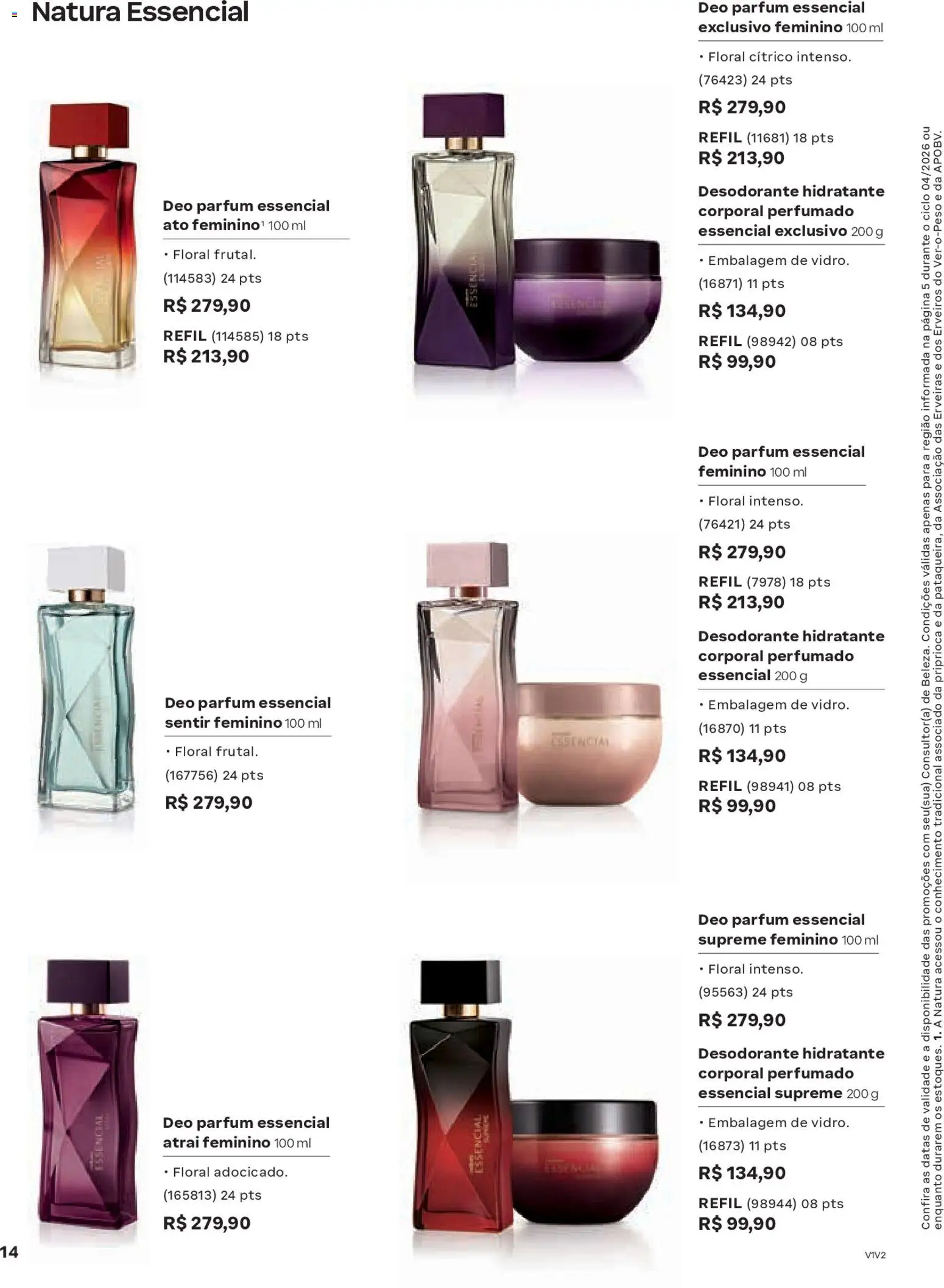 Natura Folheto - válido de 19.02.2026 | Página: 14 | Produtos: Hidratante corporal, Desodorante