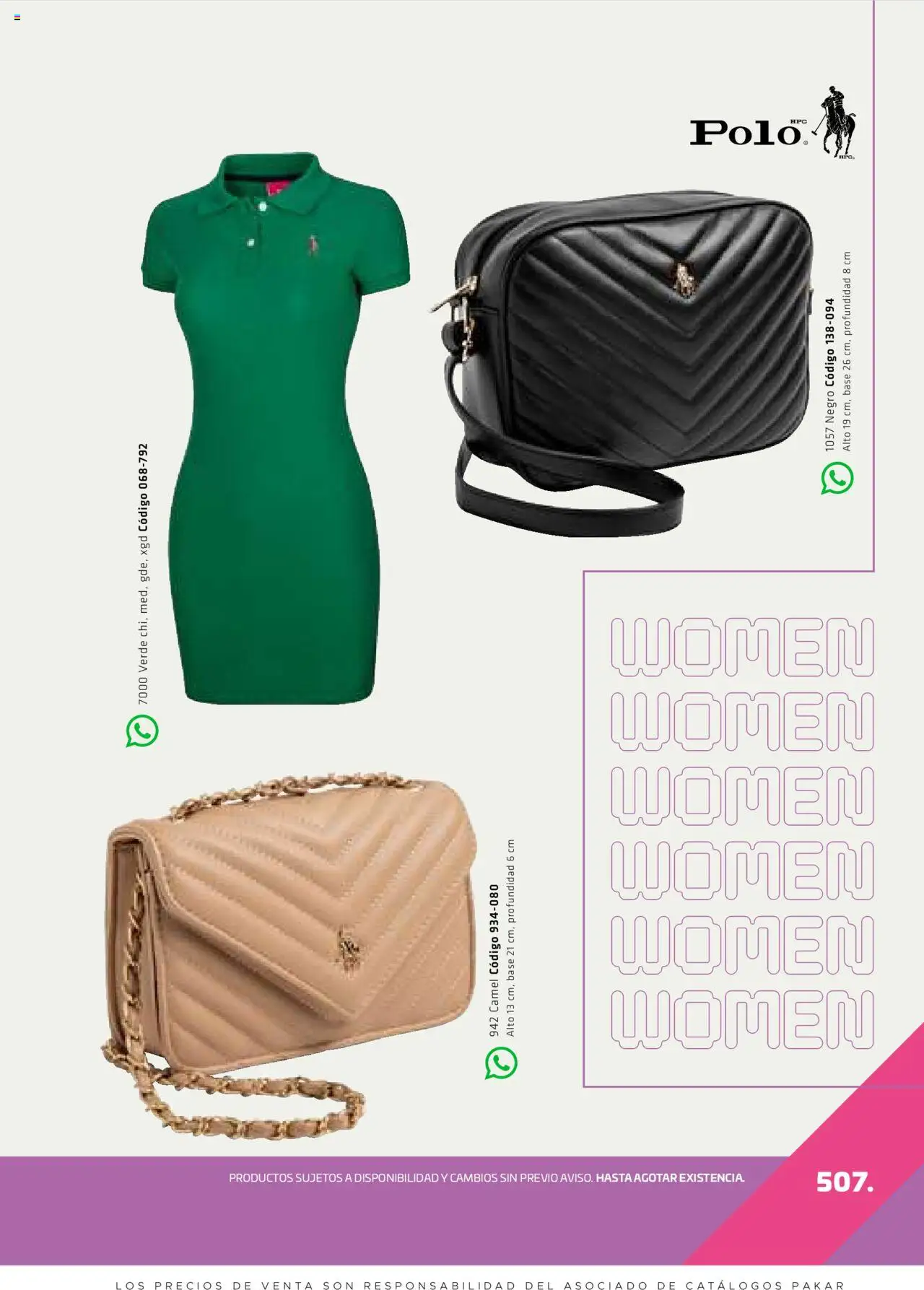 Nuevas ofertas de SC Pakar válidas en toda la República Mexicana desde el 29.08.2025. ¡Encuentra las mejores ofertas en SC Pakar - Catálogo Otoño Women! | Página: 507