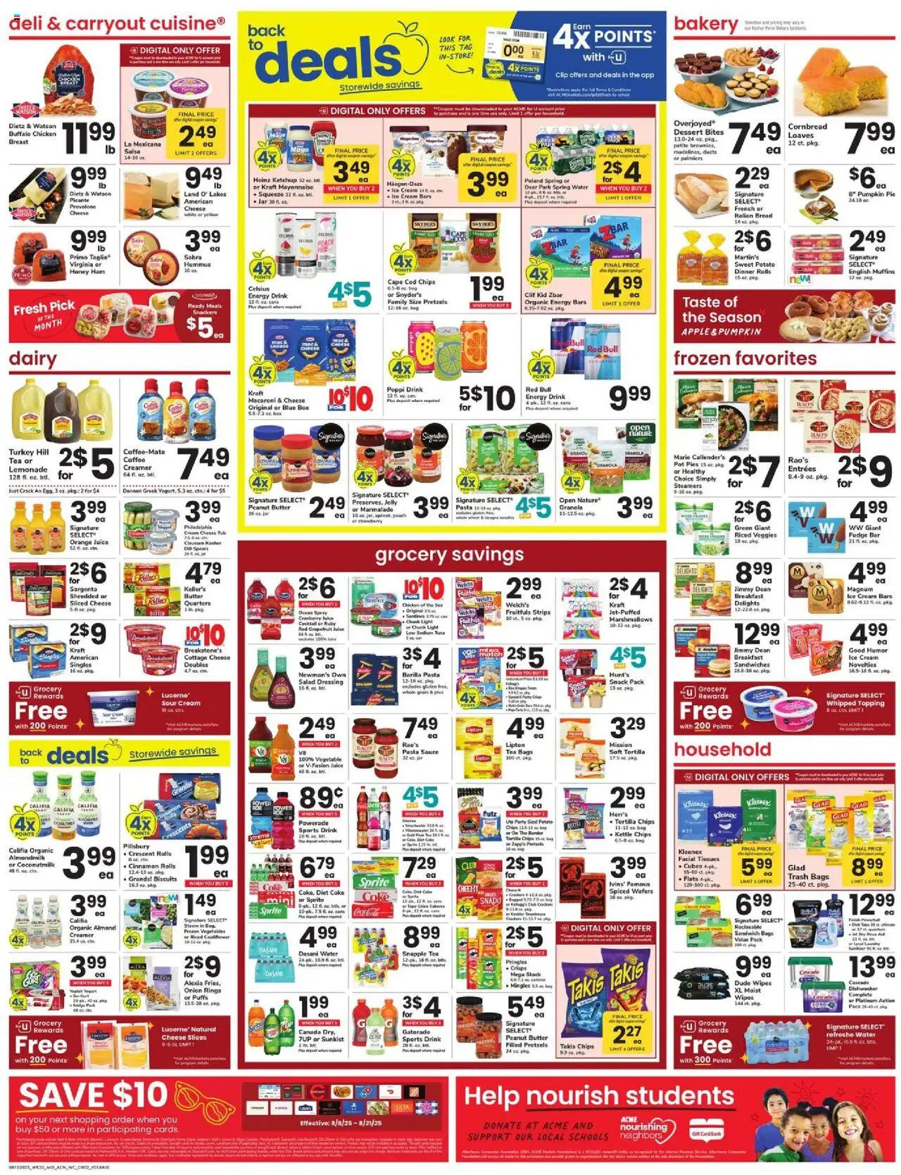 Acme Weekly Ad - valid from 15.08.2025 | Page: 2 | Products: Ham, Cream, Cottage cheese, Dishwasher