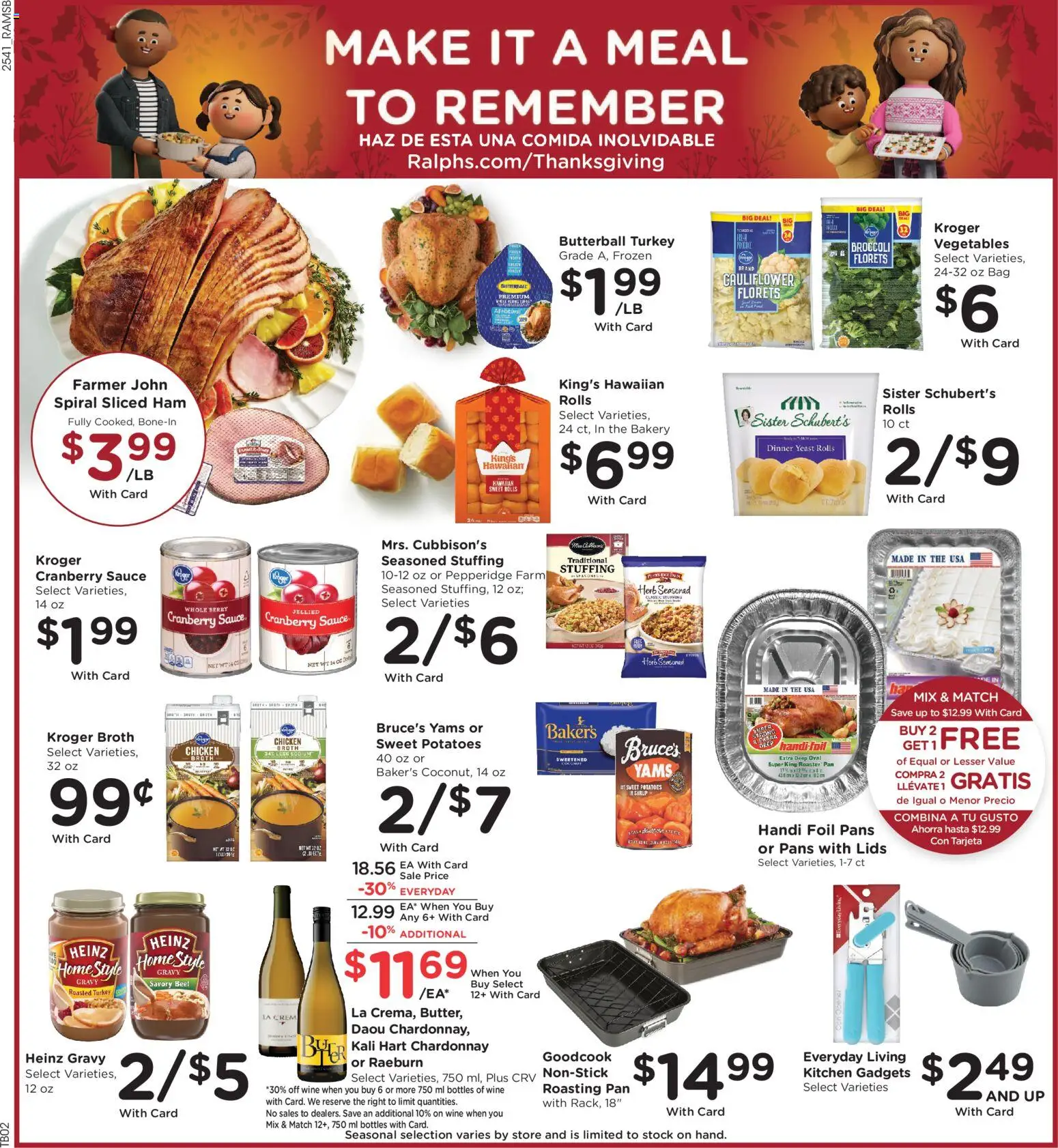 Ralphs Black Friday - valid from 12.11.2025 | Page: 3 | Products: Ham, Wine, Beef, Cauliflower