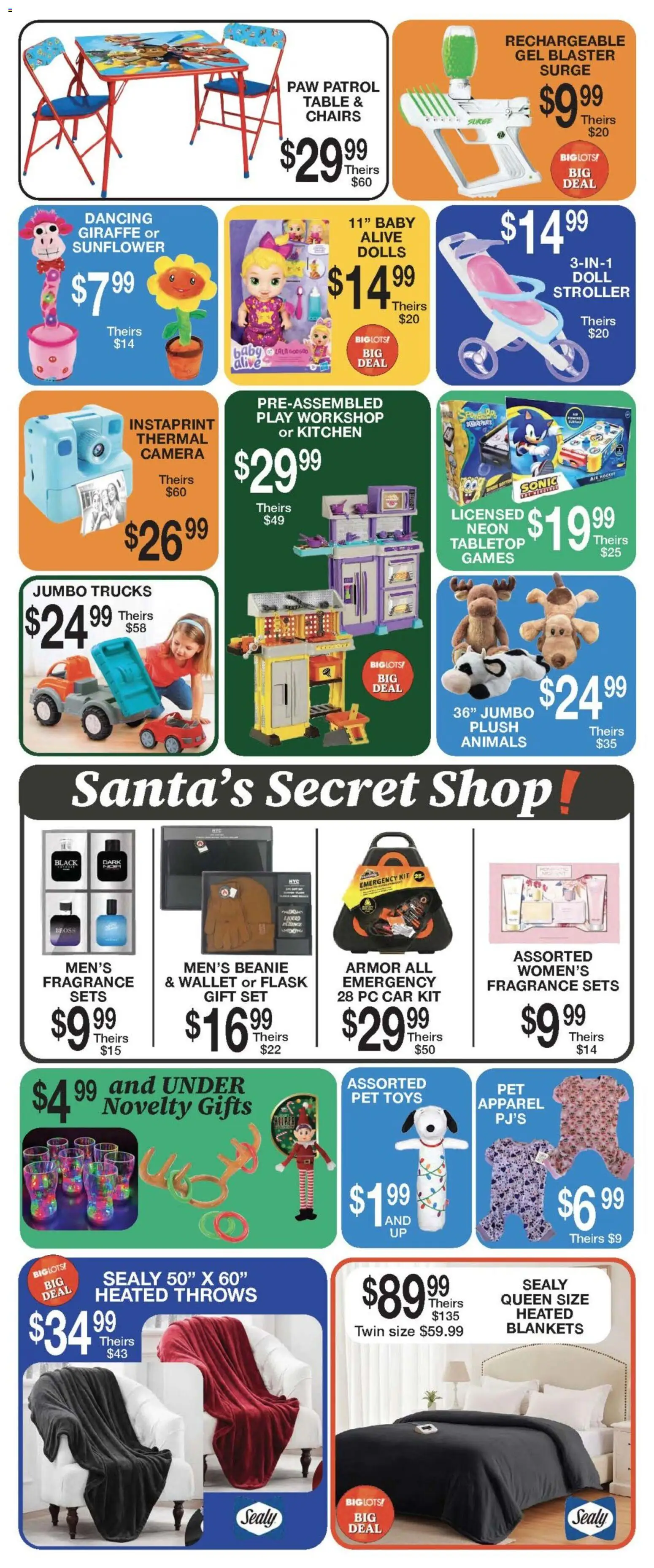 Big Lots Black Friday - valid from 23.11.2025 | Page: 3 | Products: Table, Fragrance, Pet Toys, Pc