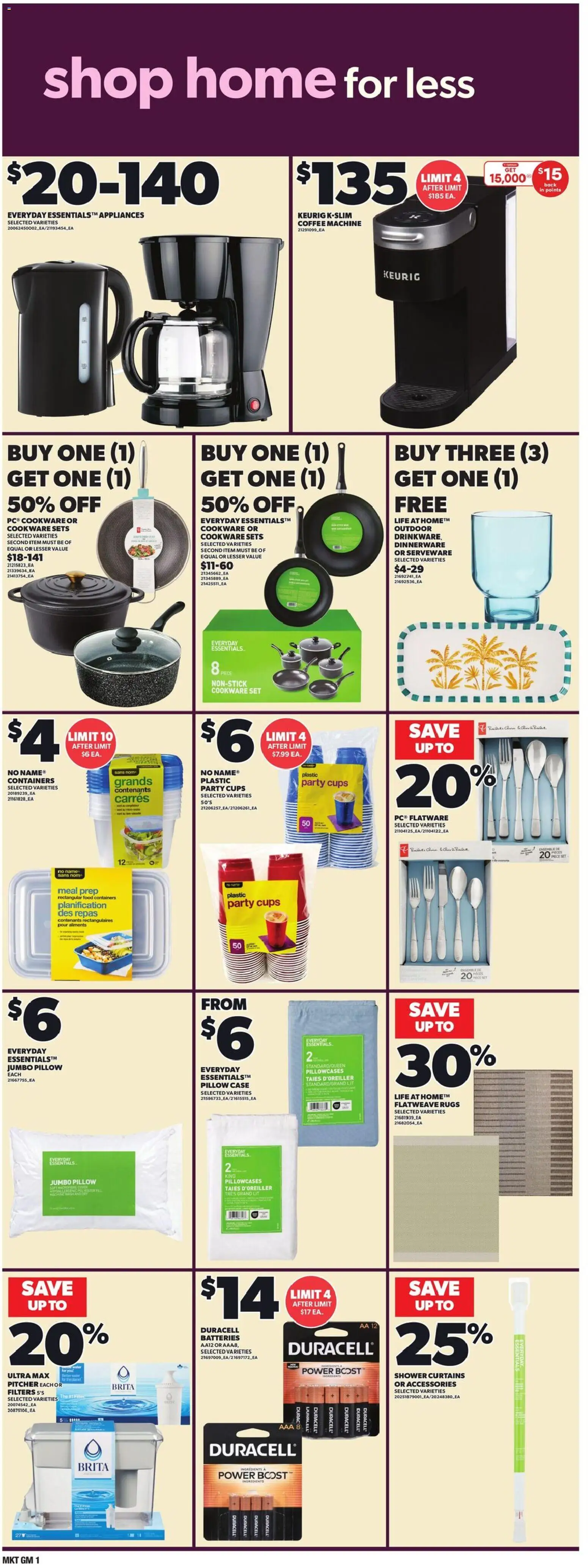 Loblaws flyer valid from 09.04.2026 | Page: 16 | Products: Case, Pillow, Shower, Coffee