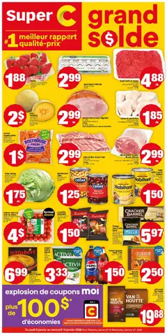 Preview of Super C weekly flyer / circulaire from shop Super C valid from 08.01.2026