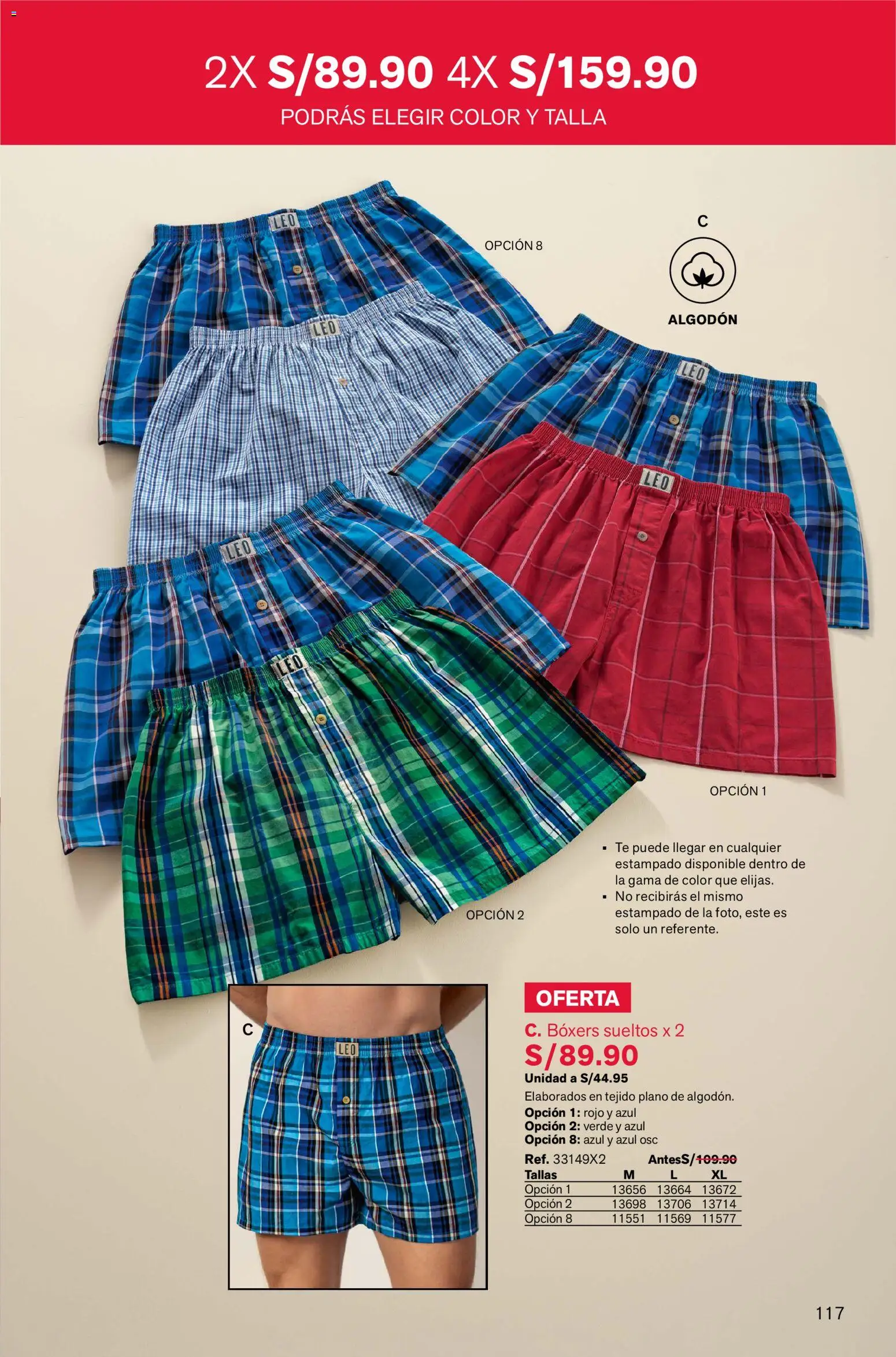 Catálogo Leonisa válido desde 05.12.2025 | Página: 117 | Productos: Té, Boxers