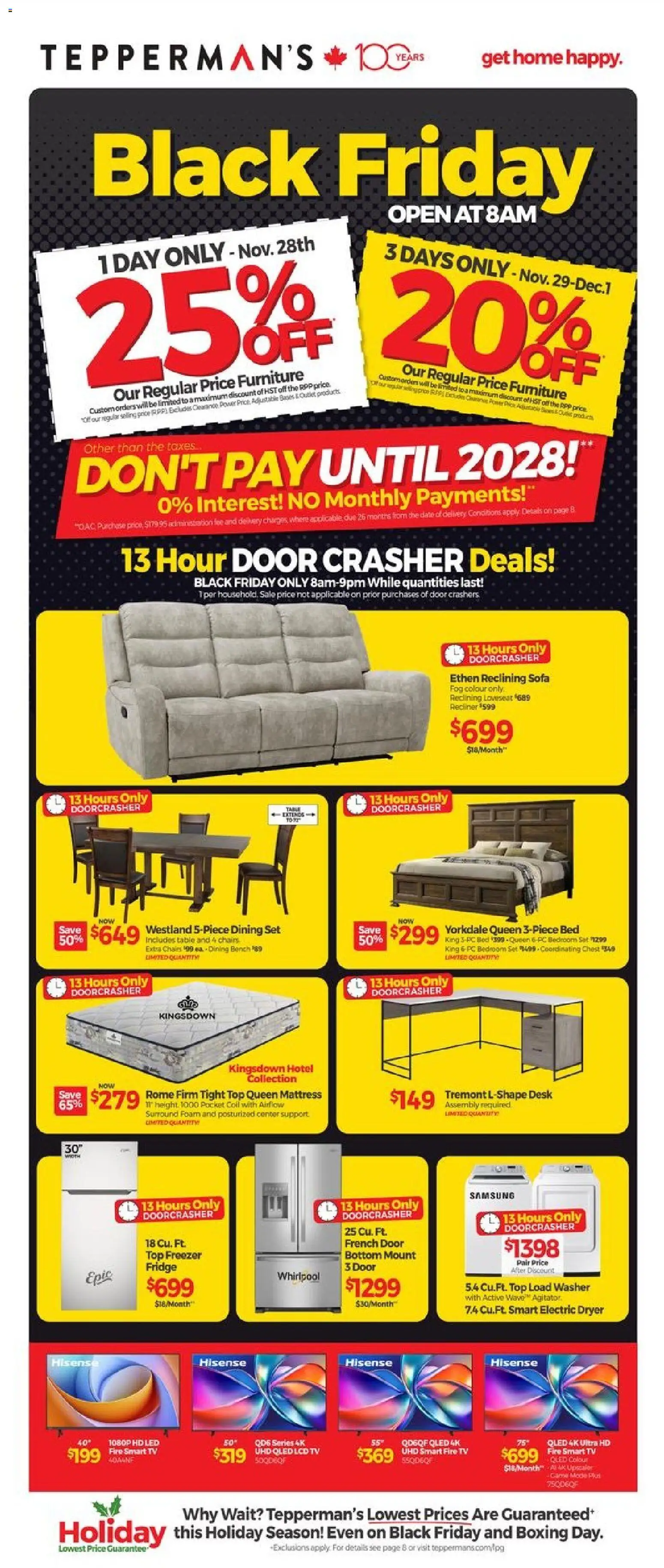 Tepperman's flyer valid from 27.11.2025 | Page: 3 | Products: PC, Dryer, Bed, Mattress