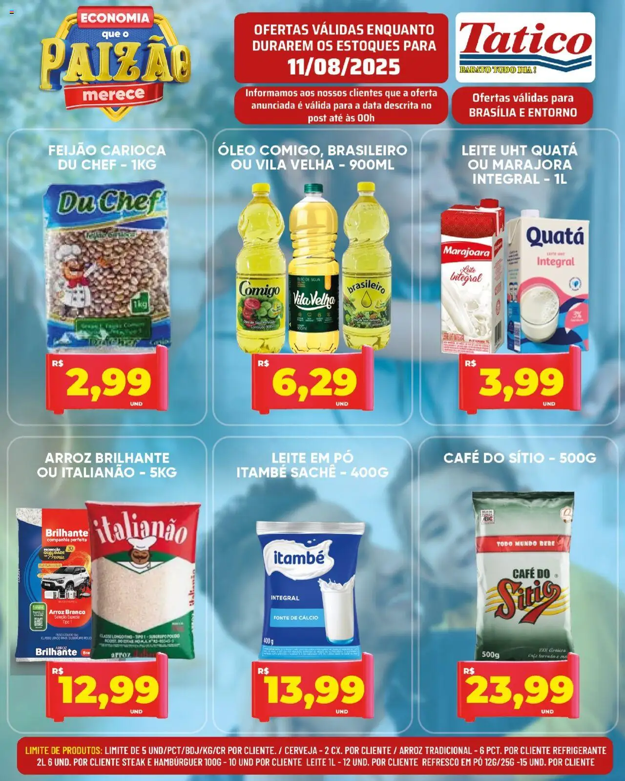 Tatico Folheto - válido de 12.08.2025 | Página: 17 | Produtos: Refresco, Cálcio, Hambúrguer, Refrigerante