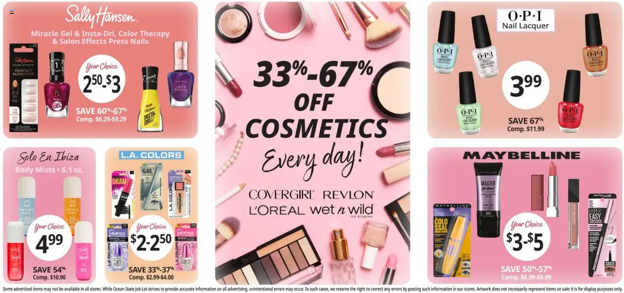 Ocean State Job Lot Weekly Ad - valid from 14.08.2025 | Page: 15 | Products: Press, Nail, Concealer, Eyeliner
