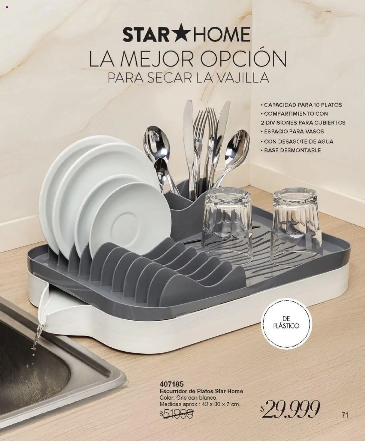 Violetta catálogo │ válido desde el 07.08.2025 | Página: 71 | Productos: Agua, Vasos, Escurridor