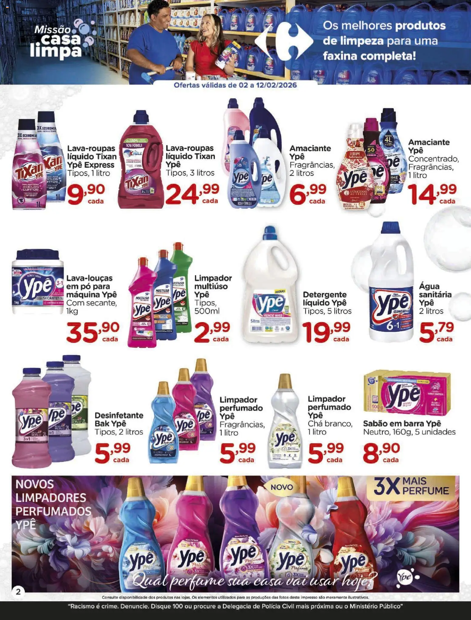 Carrefour Folheto - válido de 02.02.2026 | Página: 2 | Produtos: Sabão em barra, Sabão, Detergente, Chá