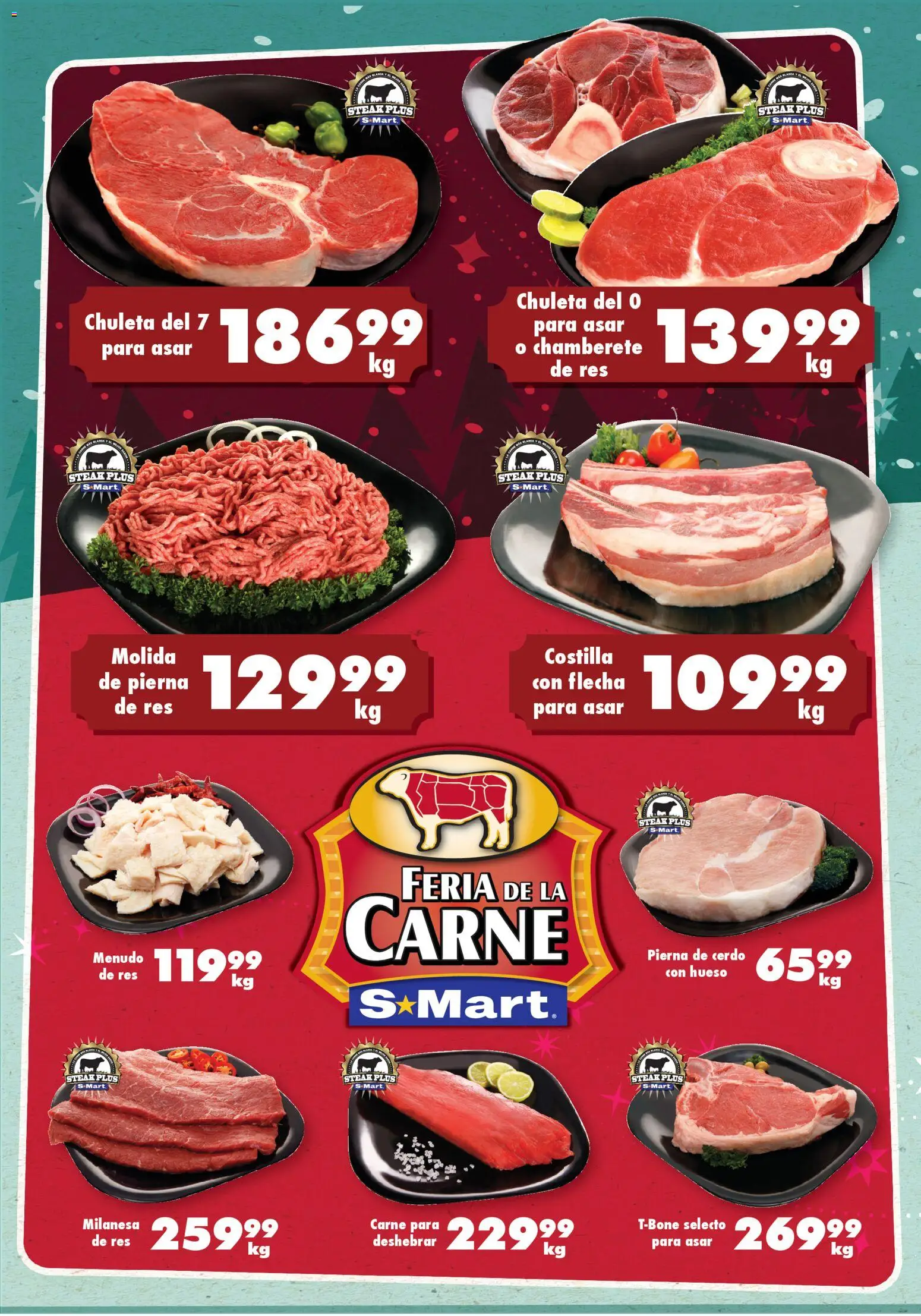 Nuevas ofertas de S-Mart válidas en toda la República Mexicana desde el 07.11.2025. ¡Encuentra las mejores ofertas en S-Mart folleto! | Página: 1 | Productos: Milanesa, Cerdo, Res