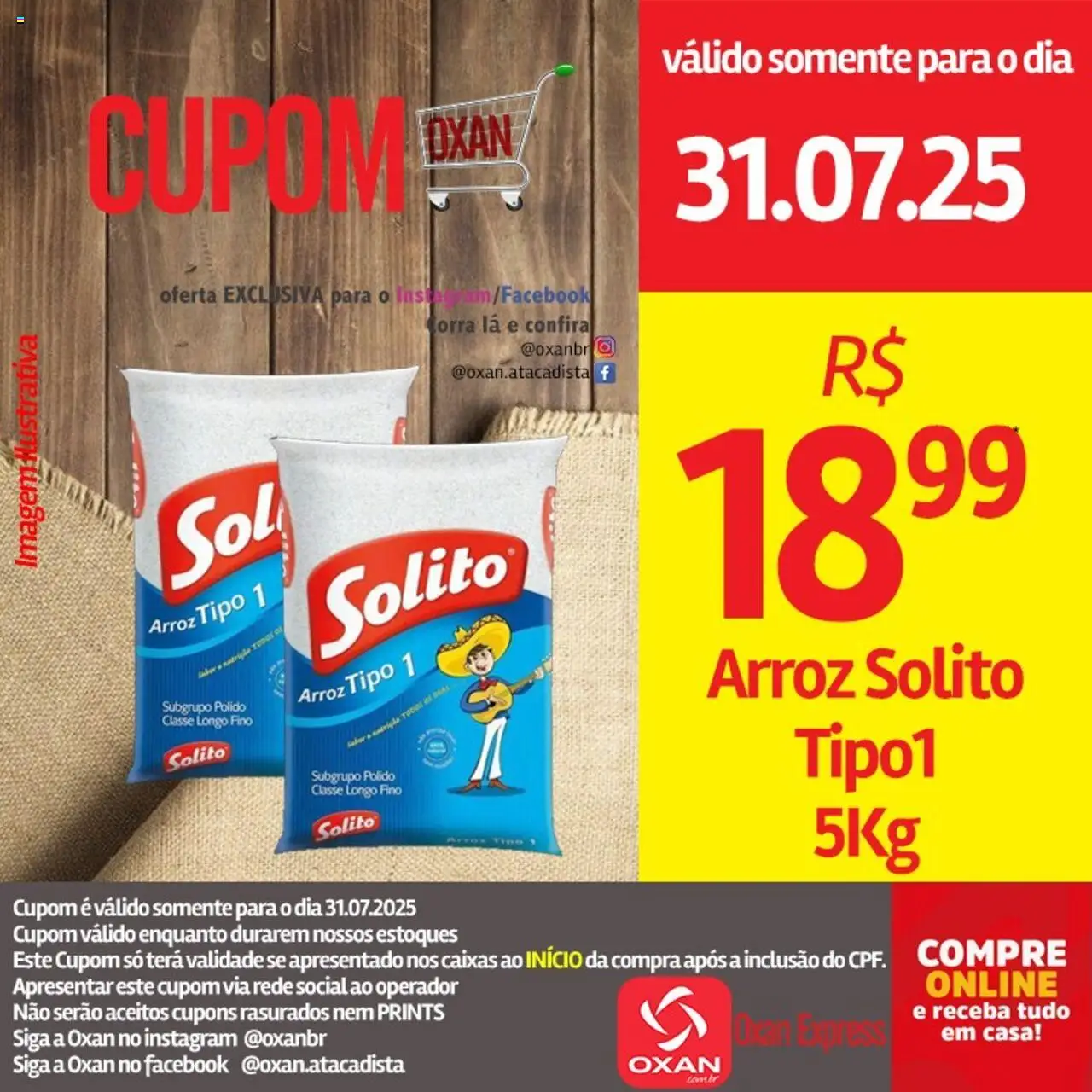 Oxan Atacadista Folheto - válido de 31.07.2025 | Página: 19 | Produtos: Arroz