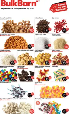 Preview of Bulk Barn weekly flyer from shop Bulk Barn valid from 18.09.2025