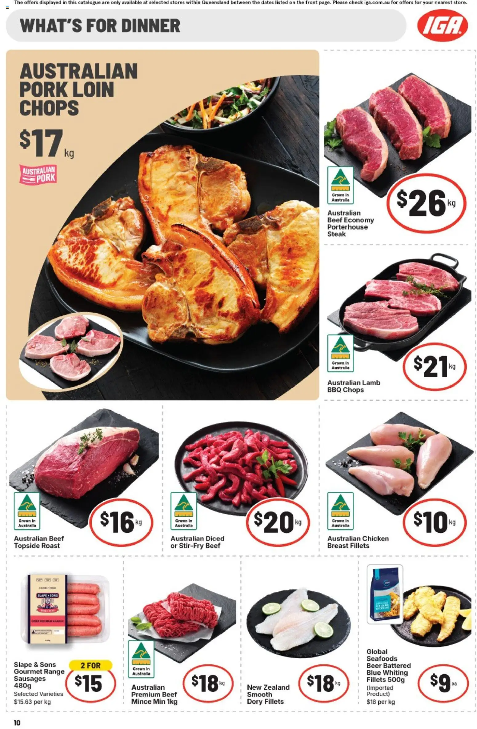 IGA catalogue - valid from 07.01.2026 | Page: 13 | Products: Beer, Chicken, Beef, Steak
