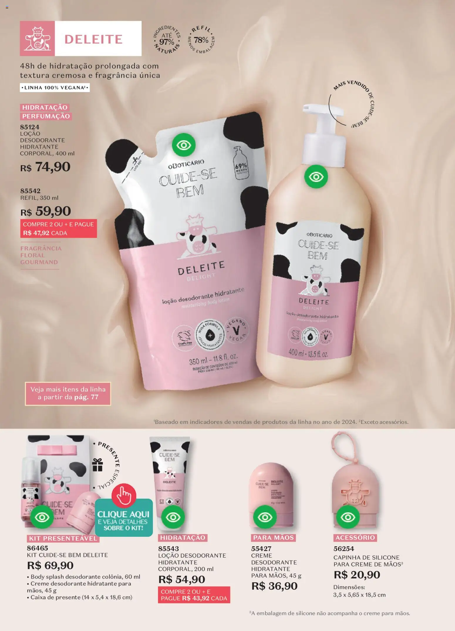 O Boticário Folheto - válido de 02.03.2026 | Página: 74 | Produtos: Desodorante, Caixa, Creme, Body