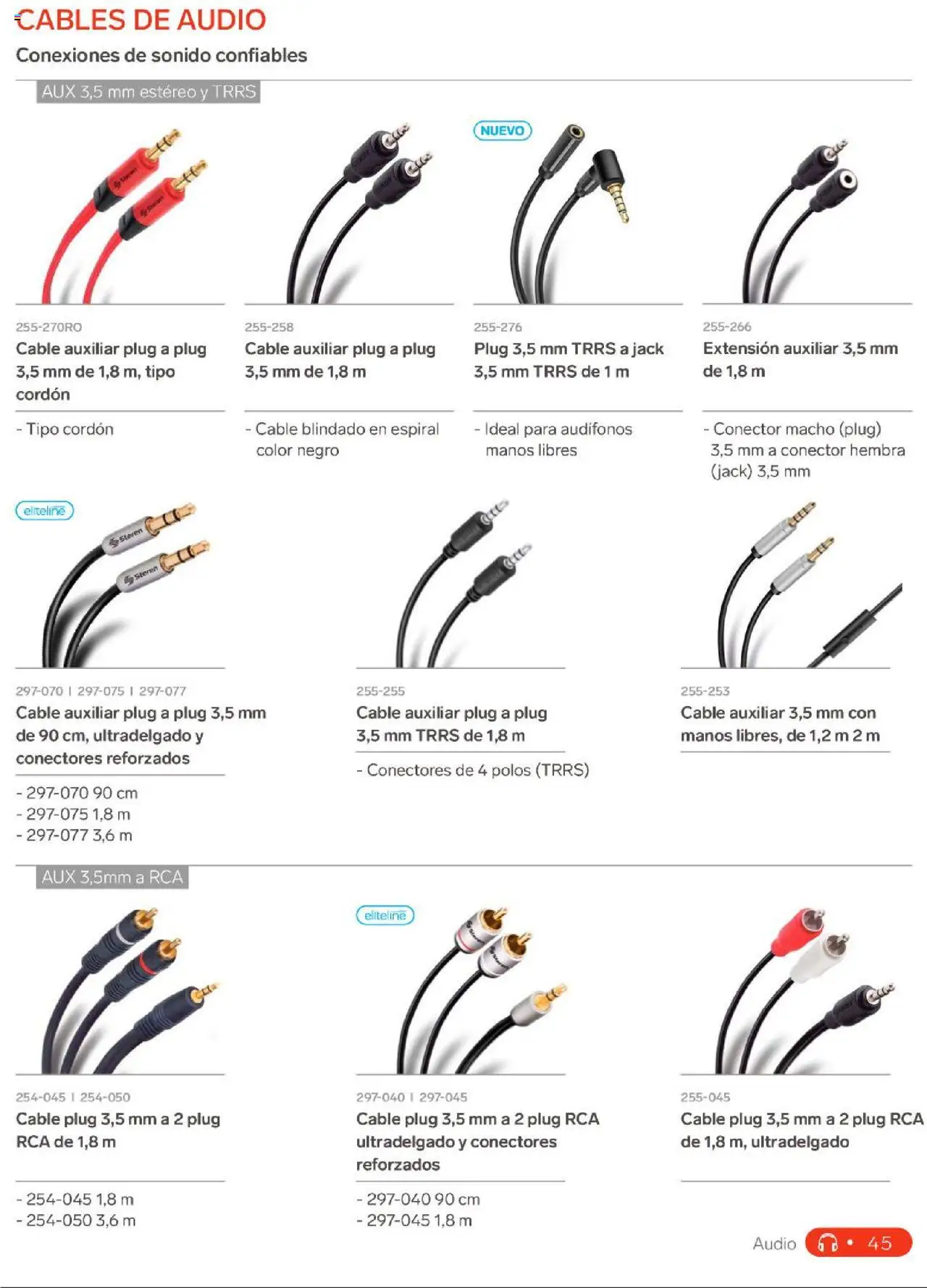 Nuevas ofertas de Steren válidas en toda la República Mexicana desde el 01.01.2025. ¡Encuentra las mejores ofertas en Steren catálogo! | Página: 63 | Productos: Extensión, Audífonos, Cable, Conector