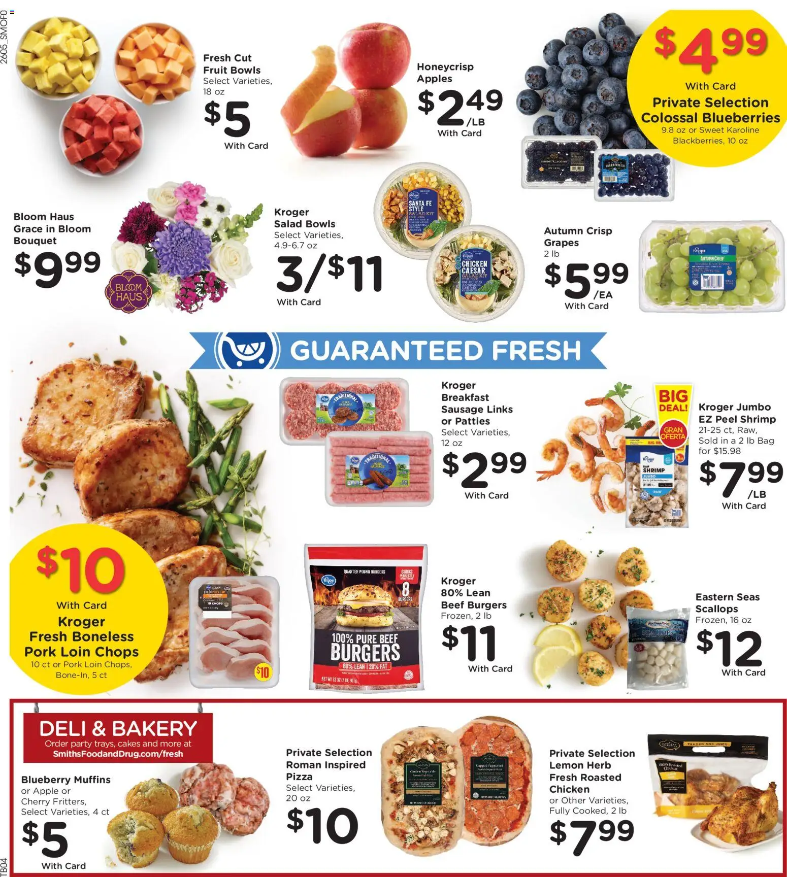 Smith's Weekly Ad - WY - valid from 04.03.2026 | Page: 9 | Products: Pizza, Sausage, Grapes, Blueberries