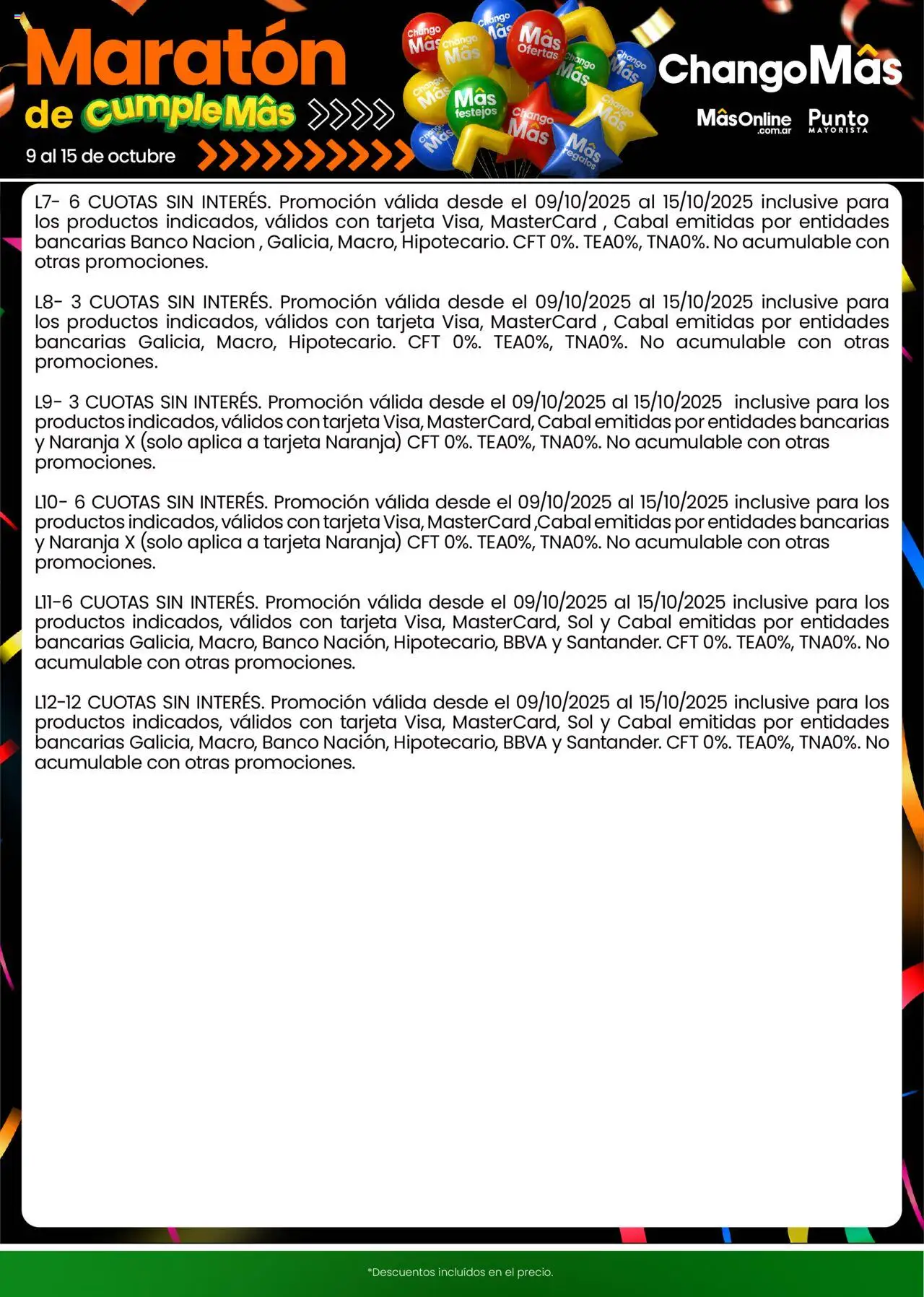 Changomas ofertas │ válido desde el 09.10.2025 | Página: 21 | Productos: Banco
