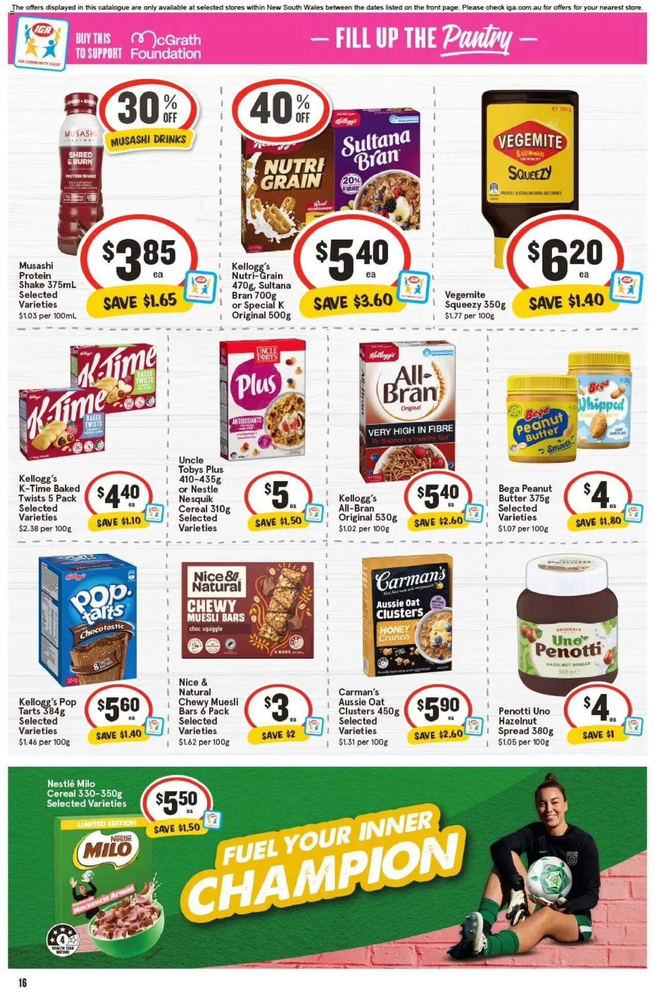 IGA catalogue - valid from 10.09.2025 | Page: 17 | Products: Butter, Honey, Cereal, Foundation