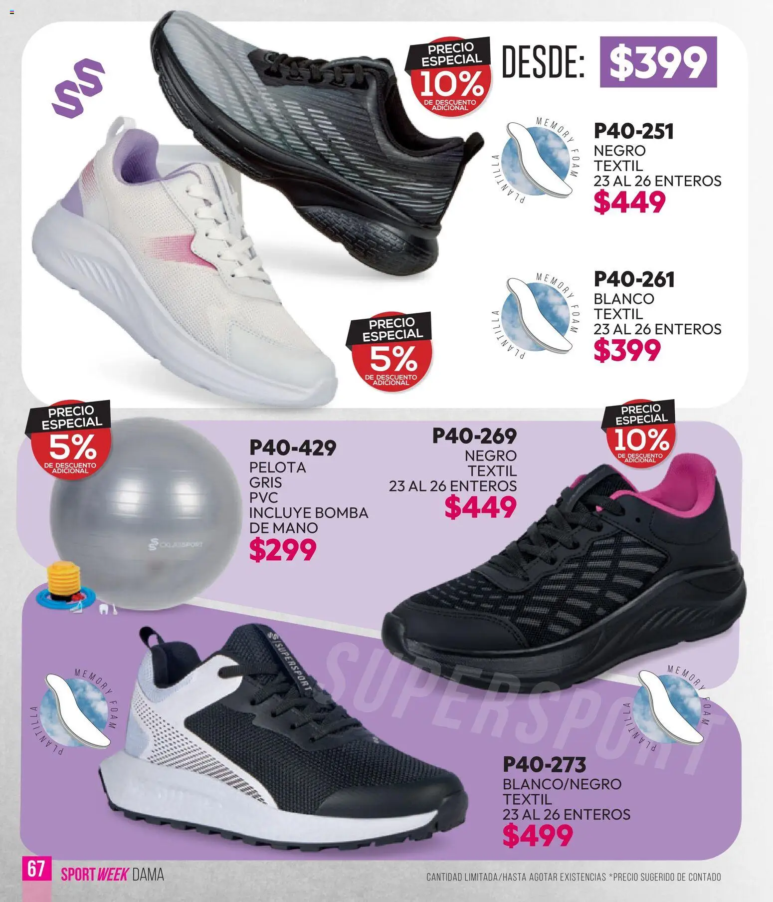 Nuevas ofertas de Cklass válidas en toda la República Mexicana desde el 28.04.2026. ¡Encuentra las mejores ofertas en Cklass catálogo Sportweek! | Página: 68 | Productos: Pelota