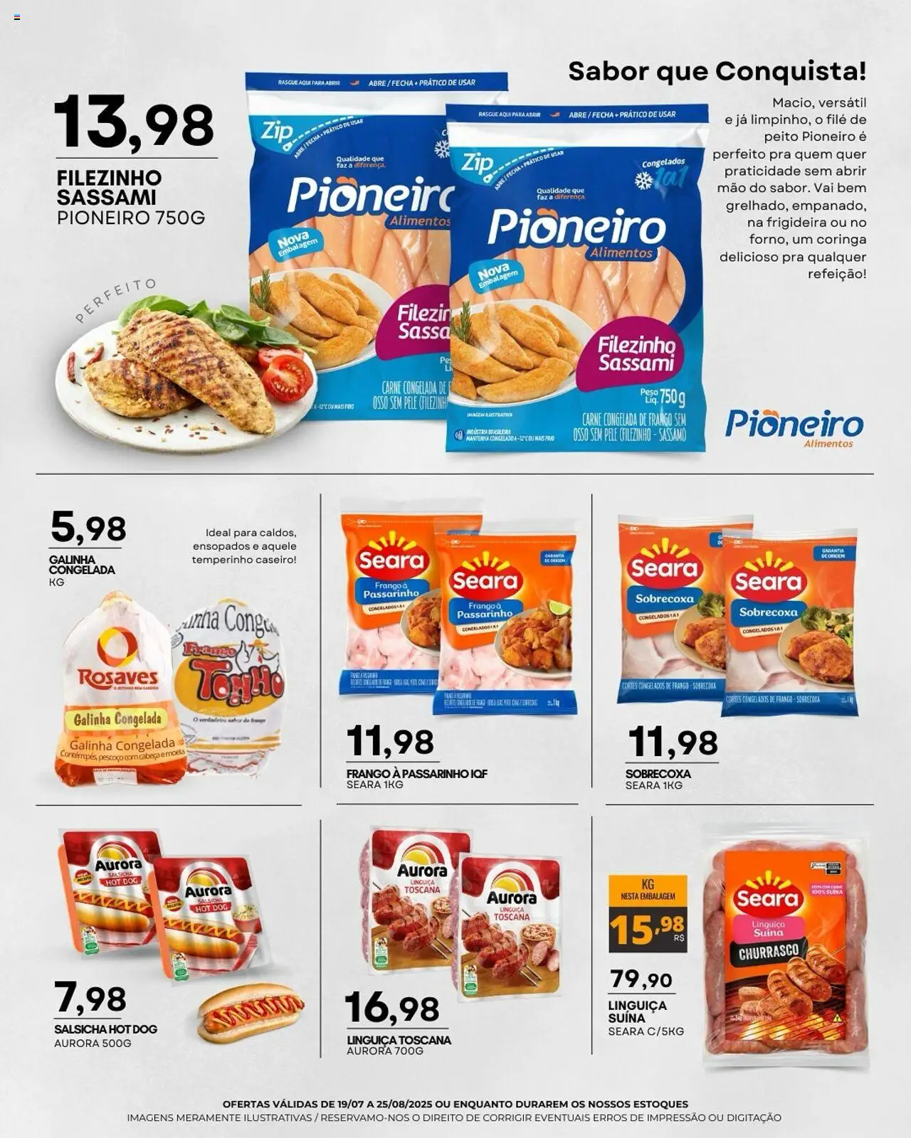 Mercadão Atacadista Folheto - válido de 19.08.2025 | Página: 2 | Produtos: Frigideira, Salsicha, Linguiça, Carne