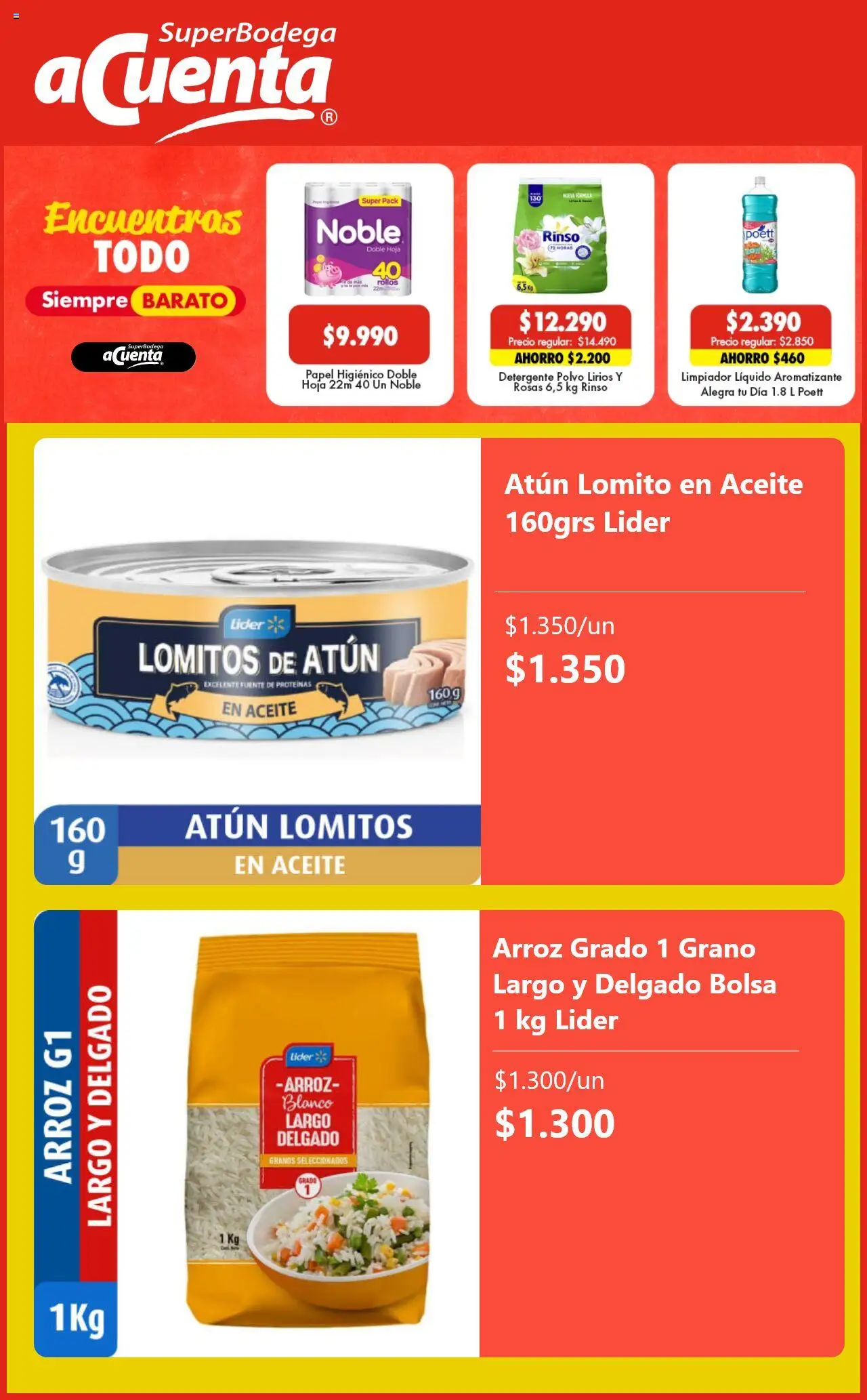 Super Bodega aCuenta ofertas  │ válido desde el 26.09.2025 | Página: 5 | Productos: Atún, Aromatizante, Arroz, Aceite