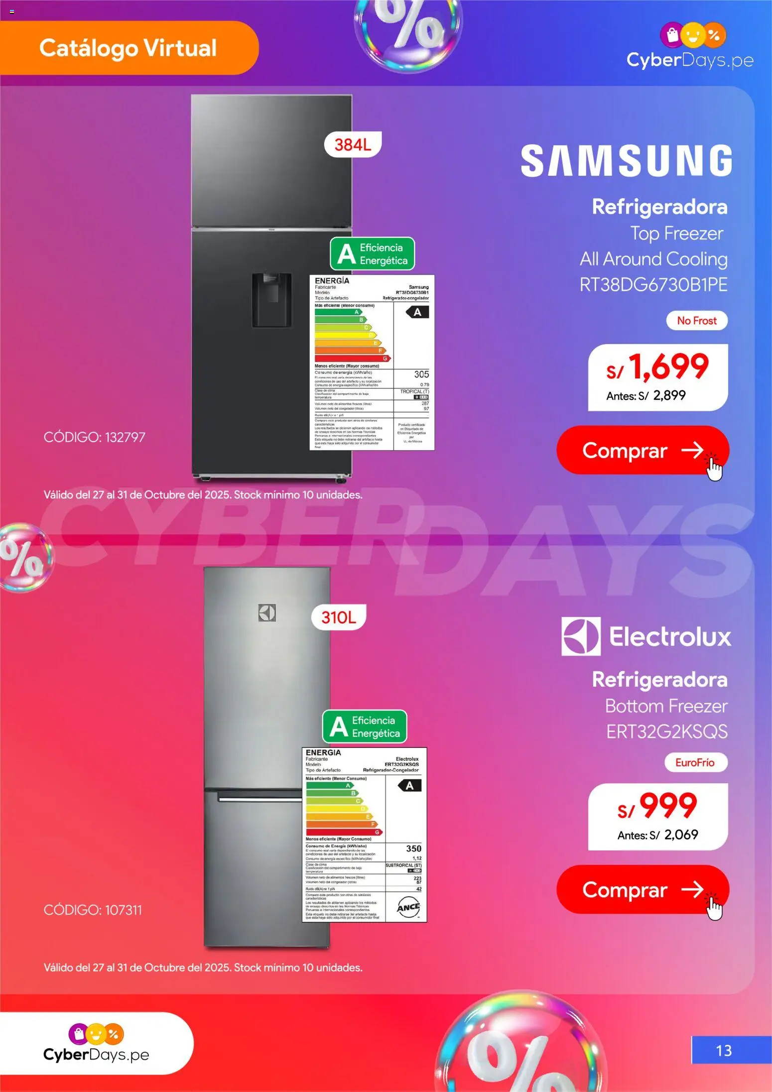 Catálogo Hiraoka válido desde 27.10.2025 | Página: 14 | Productos: Congelador