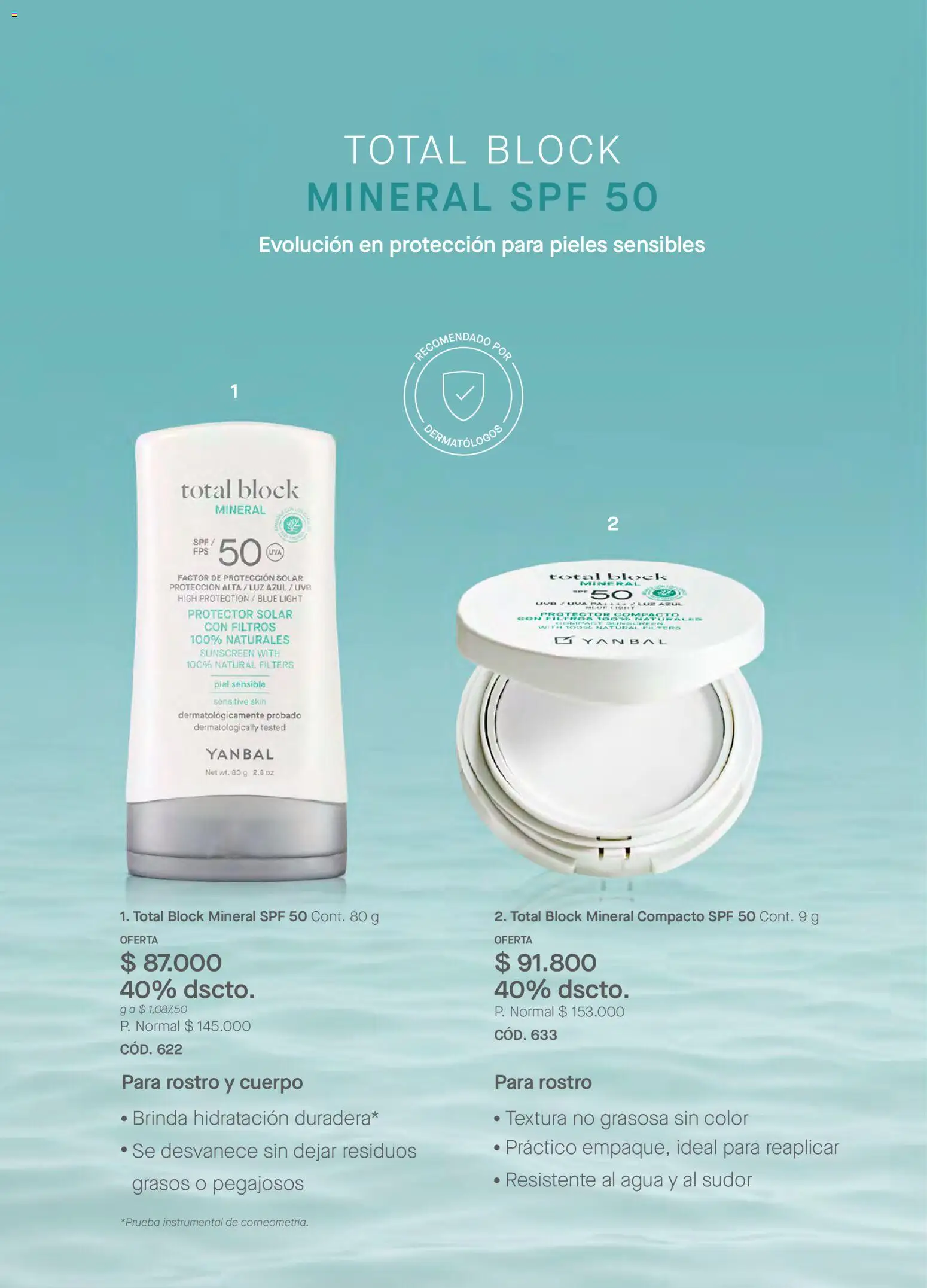 Yanbal revista - valida desde el 31.01.2026 | Página: 90 | Productos: Agua, Uva, Protector solar