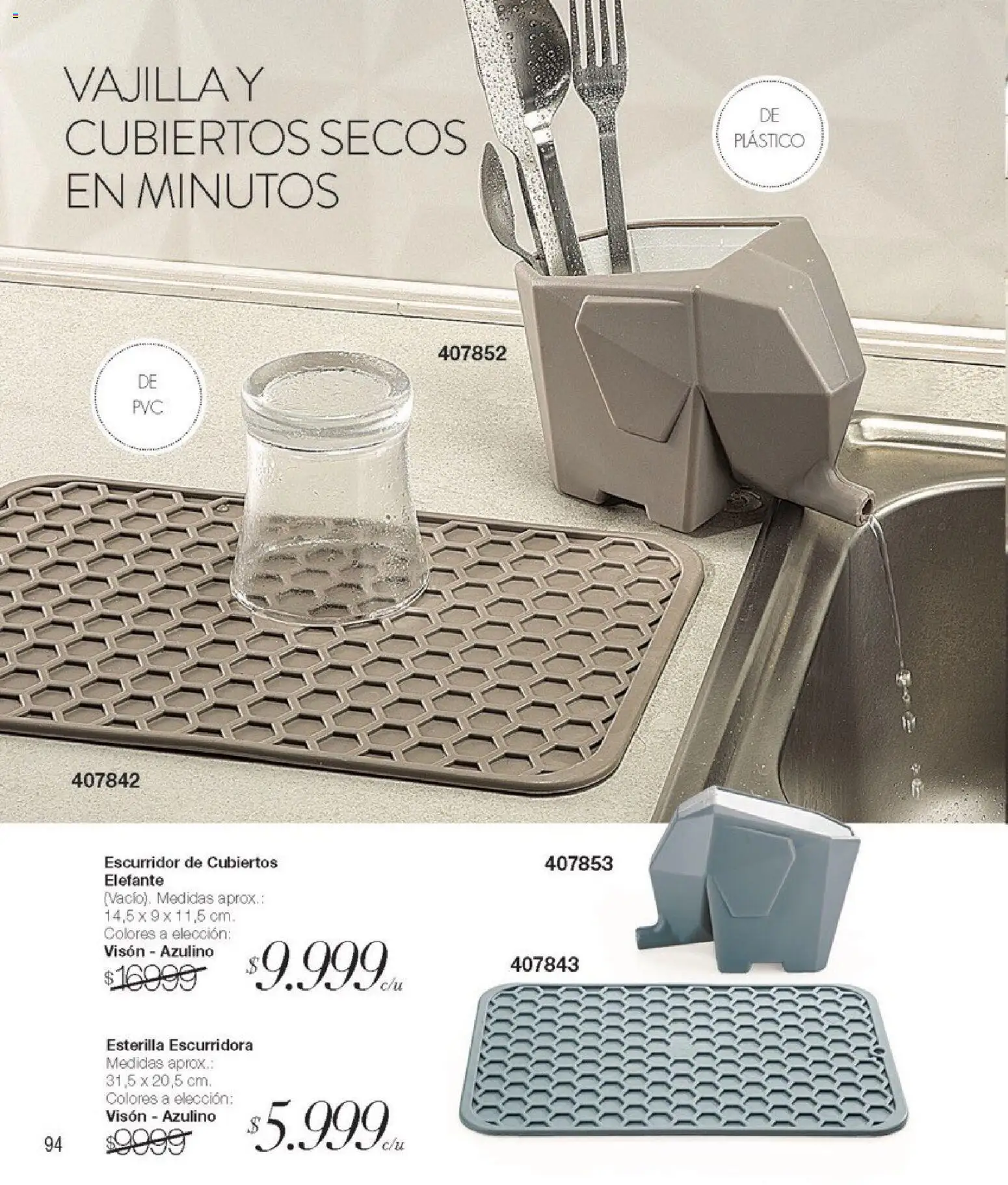 Violetta catálogo │ válido desde el 01.02.2026 | Página: 94 | Productos: Esterilla, Escurridor