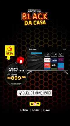 Casa e Video Black Friday - Pré-Visualização do folheto da loja Casa e Video, válido de 24.11.2025 | Página: 5 | Produtos: smart TV, Antena, Tela, Tv
