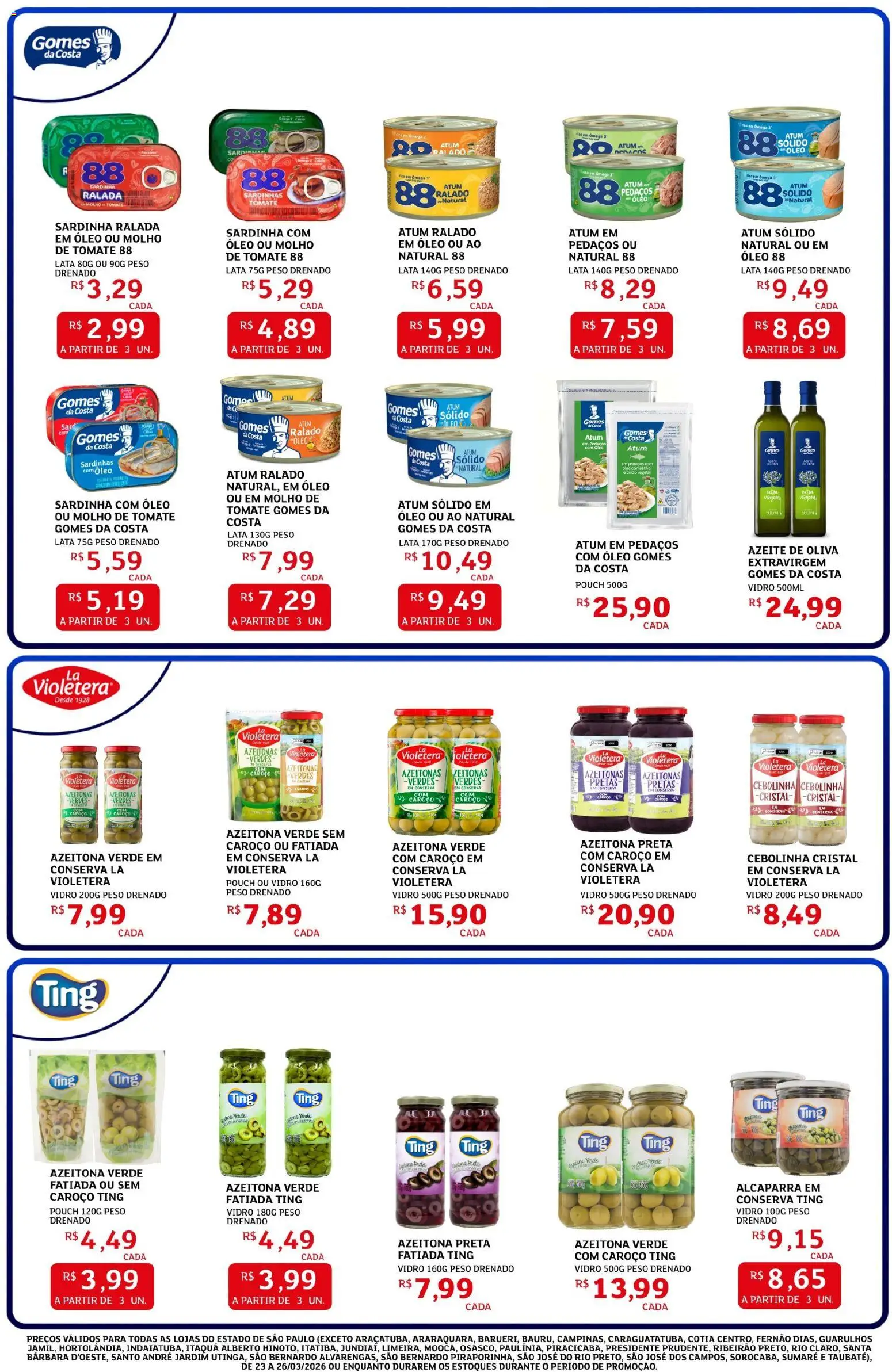 Assaí Atacadista Folheto - válido de 23.03.2026 | Página: 2 | Produtos: Óleo, Azeite, Sardinha, Atum