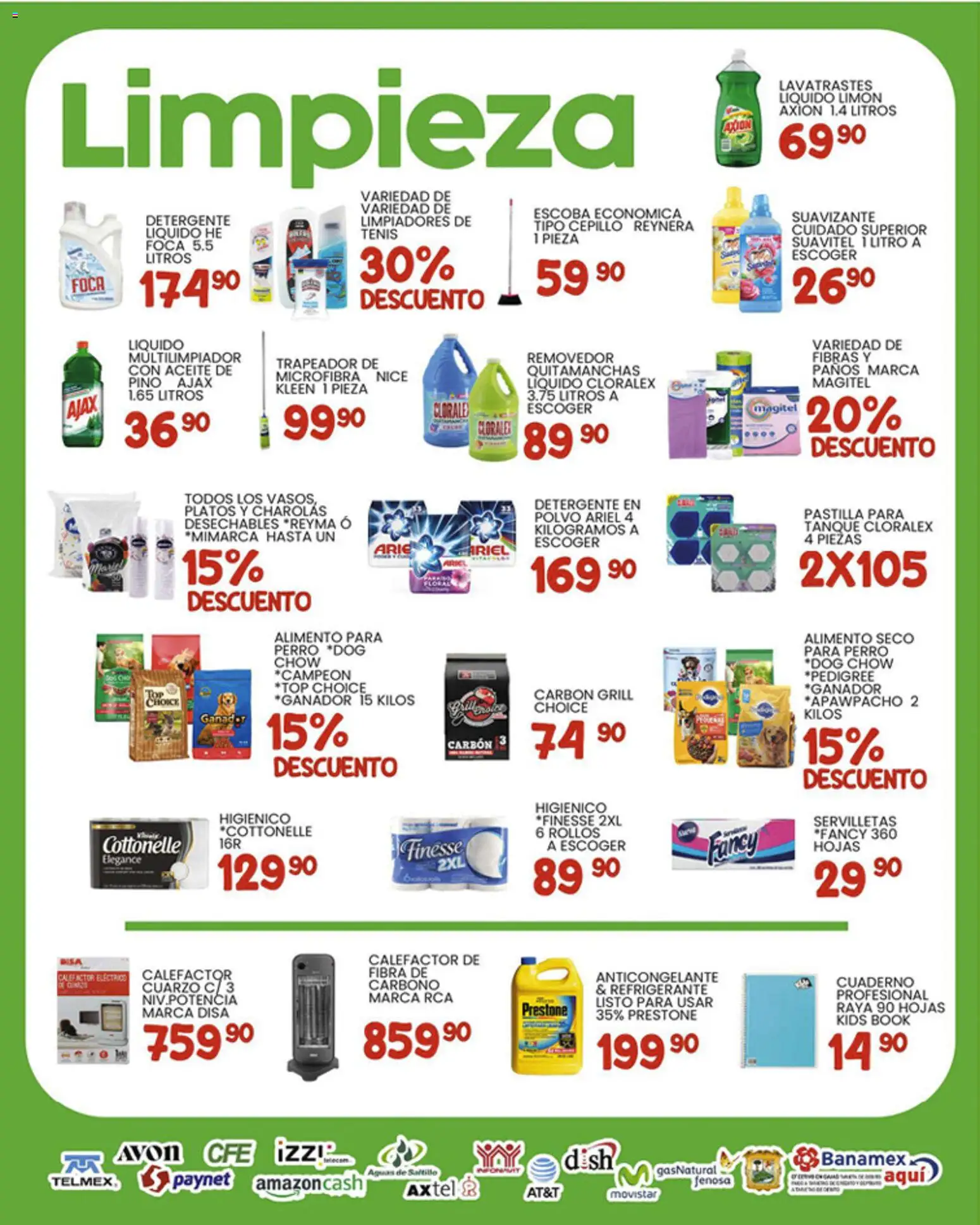 Nuevas ofertas de Alsuper válidas en toda la República Mexicana desde el 16.01.2026. ¡Encuentra las mejores ofertas en Alsuper folleto Saltillo! | Página: 5 | Productos: Cuaderno, Notebook, Trapeador, Top