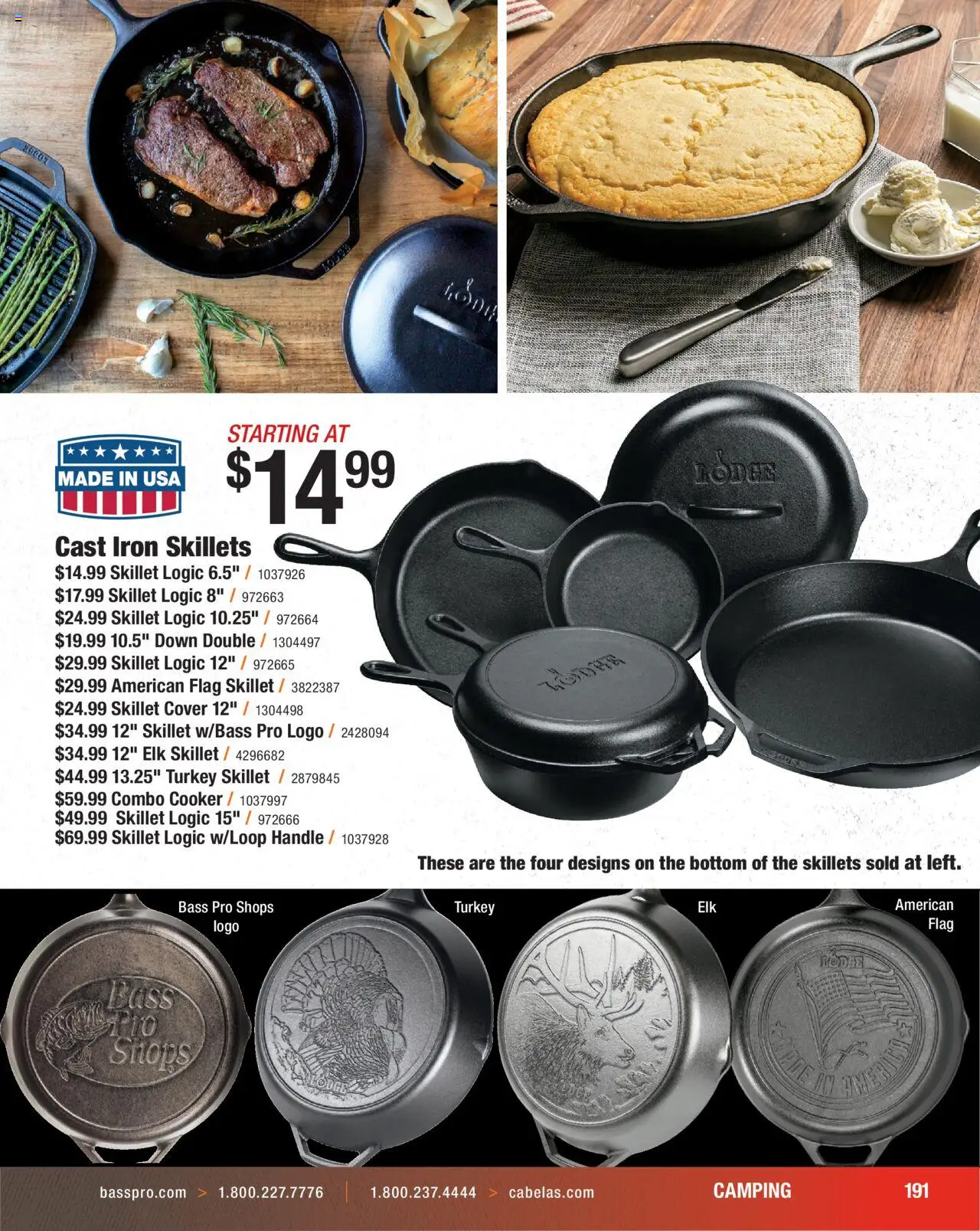 Cabela's Hunting Master 25 - valid from 11.08.2025 | Page: 191 | Products: Cooker, Skillet, Iron