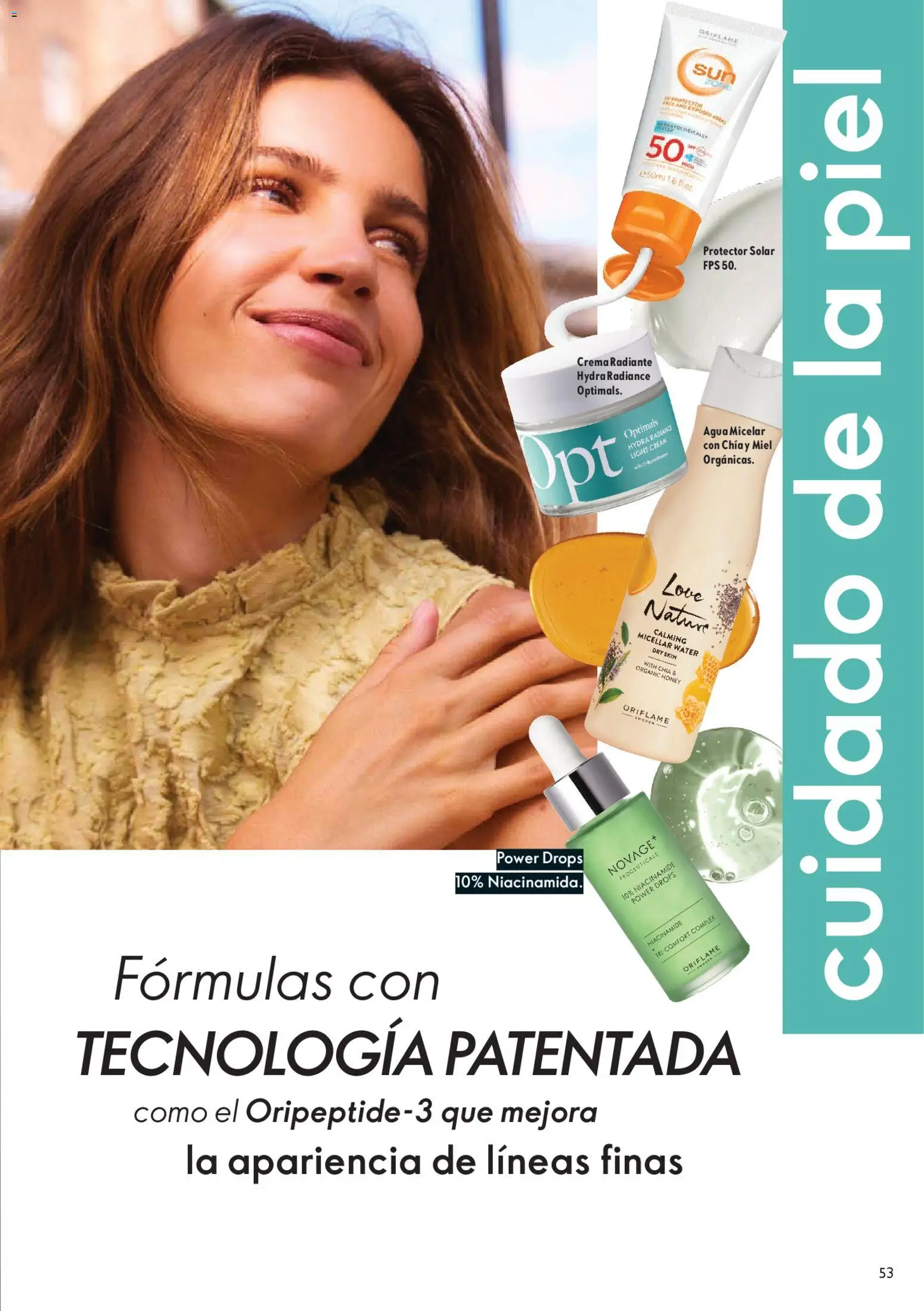 Oriflame catálogo │ válido desde el 07.03.2026 | Página: 53 | Productos: Agua, Protector solar, Crema